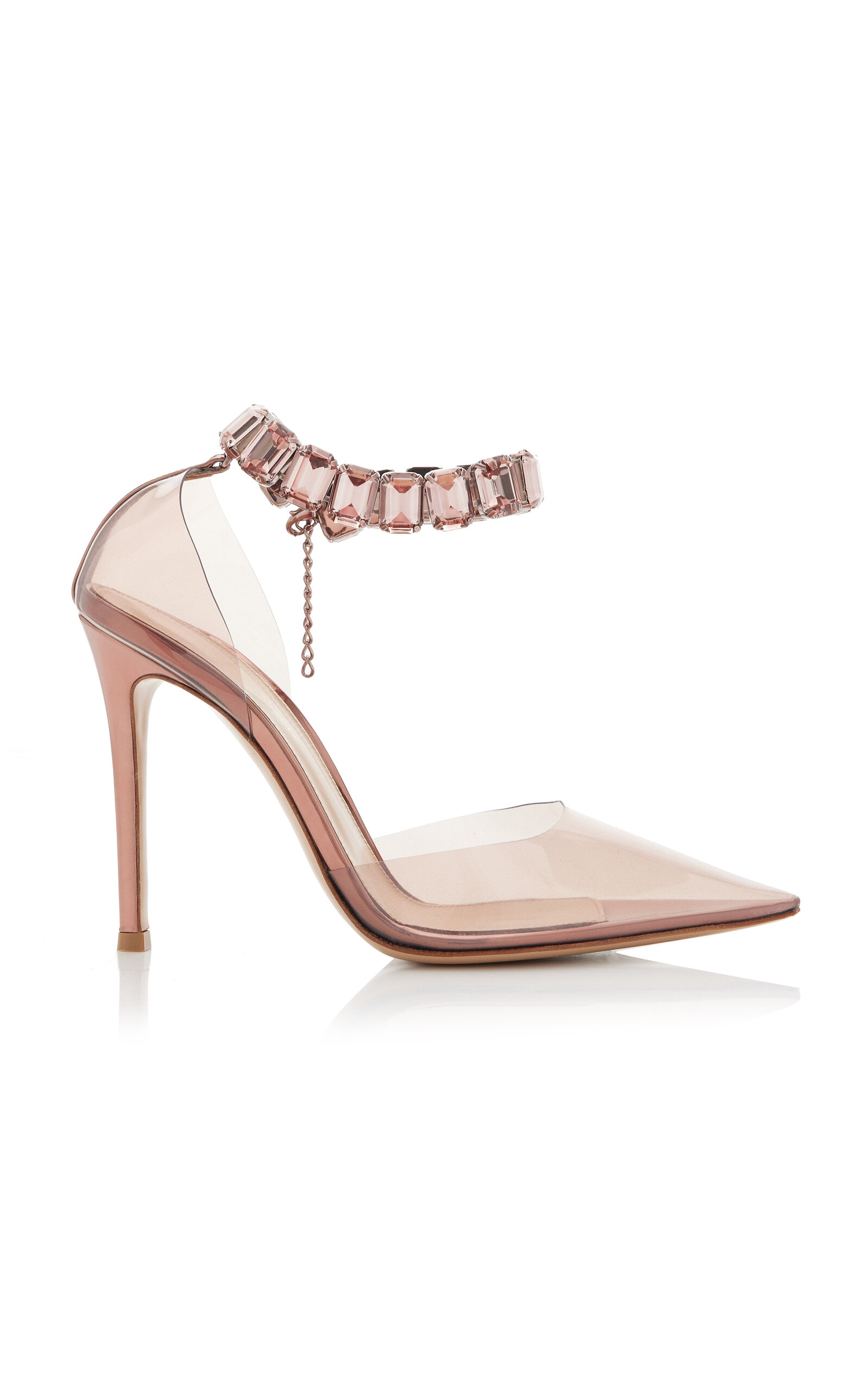 Gianvito Rossi Women's Crystal-Embellished PVC Pumps