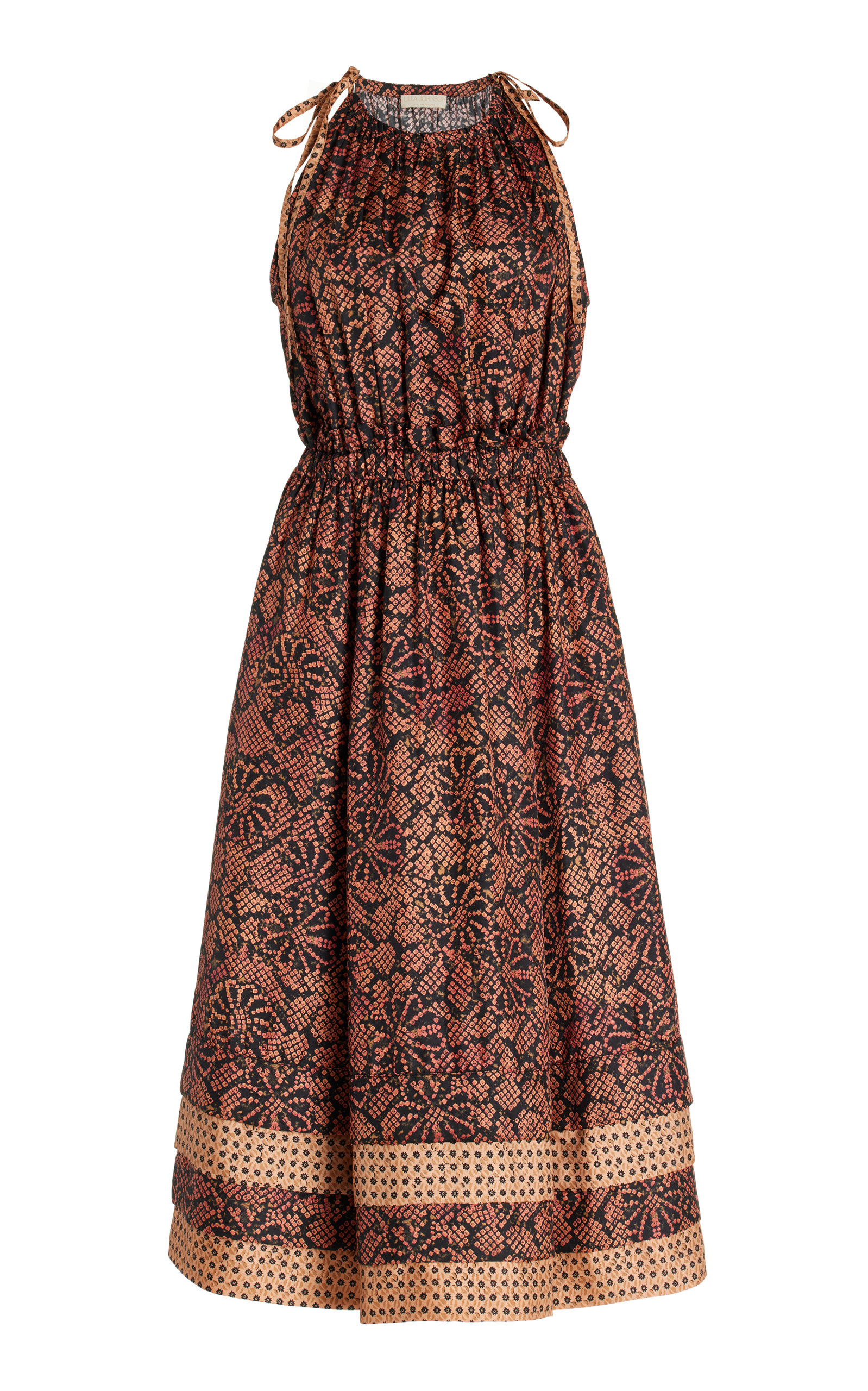 Ulla Johnson Women's Mika Printed Satin Dress ModeSens