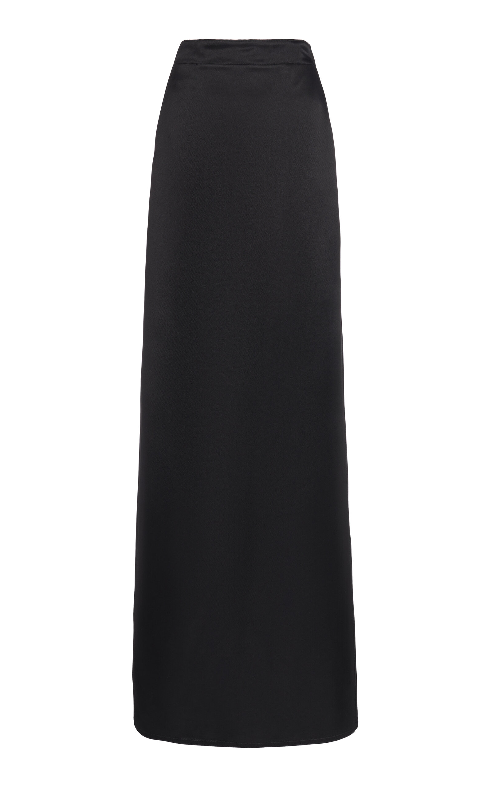 Bottega Veneta Washed Twill Maxi Skirt In Black