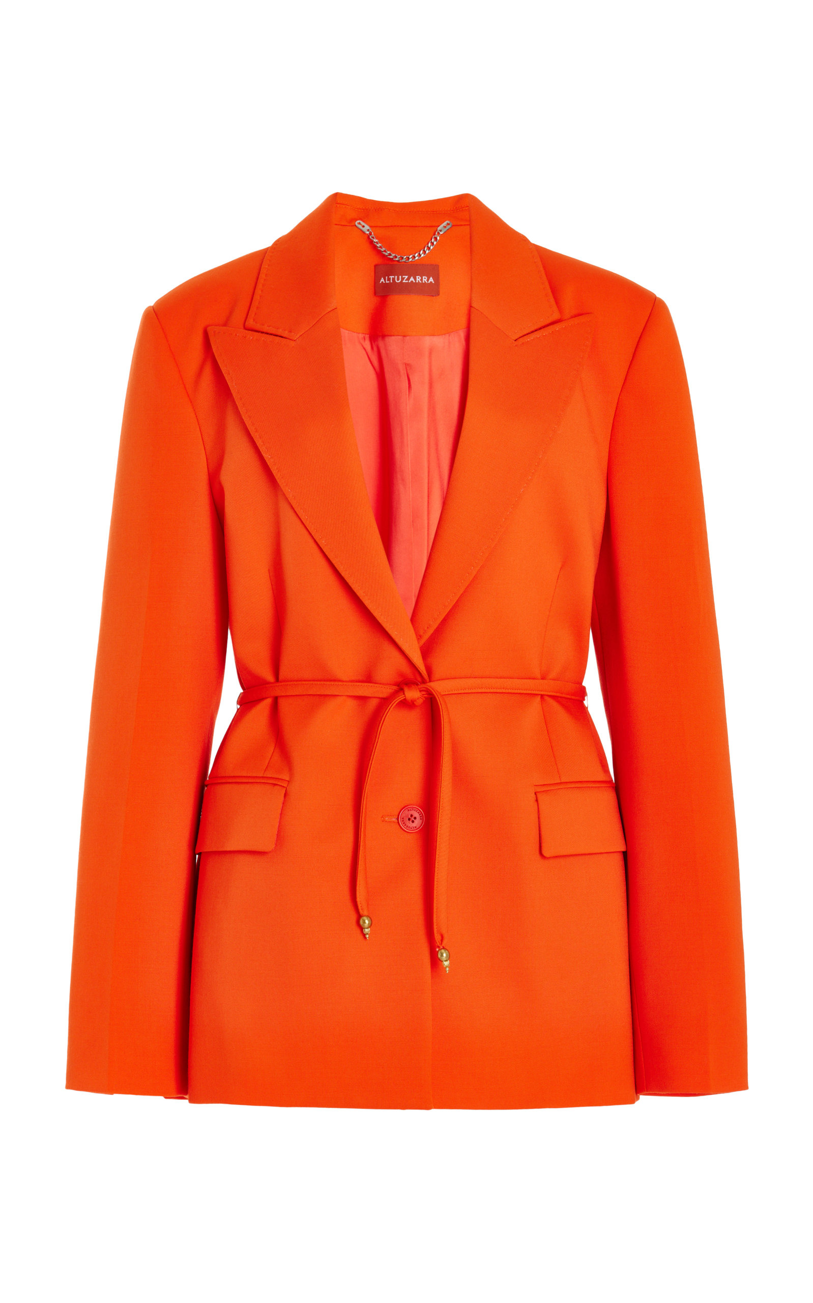 Altuzarra - Women's Arbor Stretch-Wool Blazer - Red - FR 38 - Moda Operandi