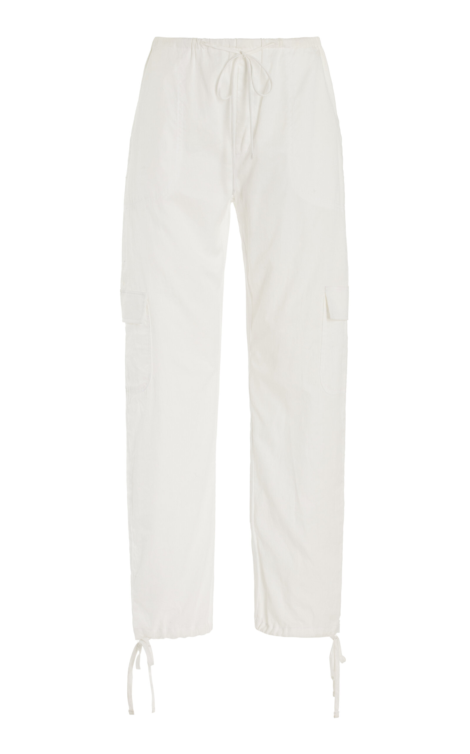 Leset Teddy-fleece Track Trousers In White