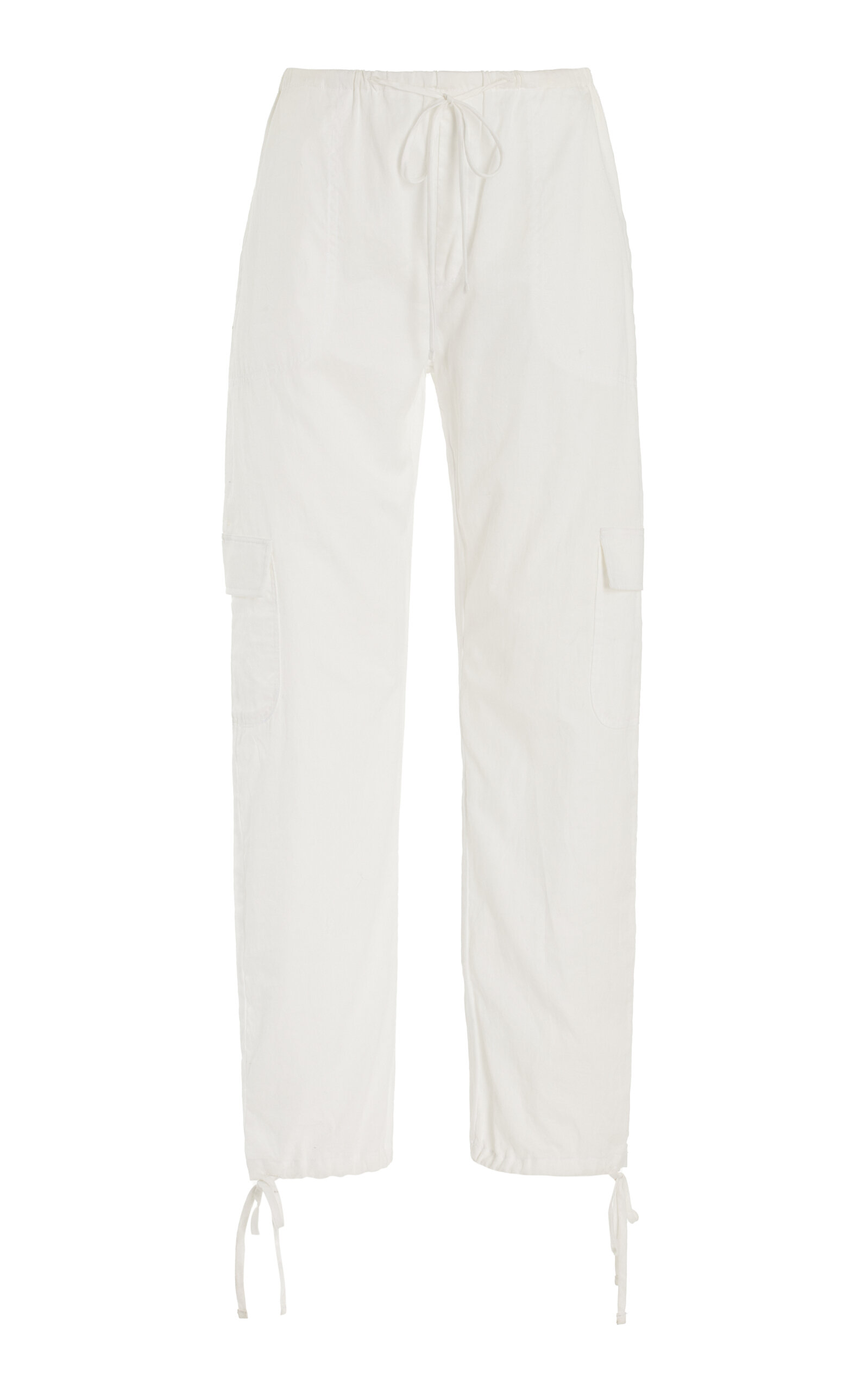 Leset Teddy-fleece Track Pants In White