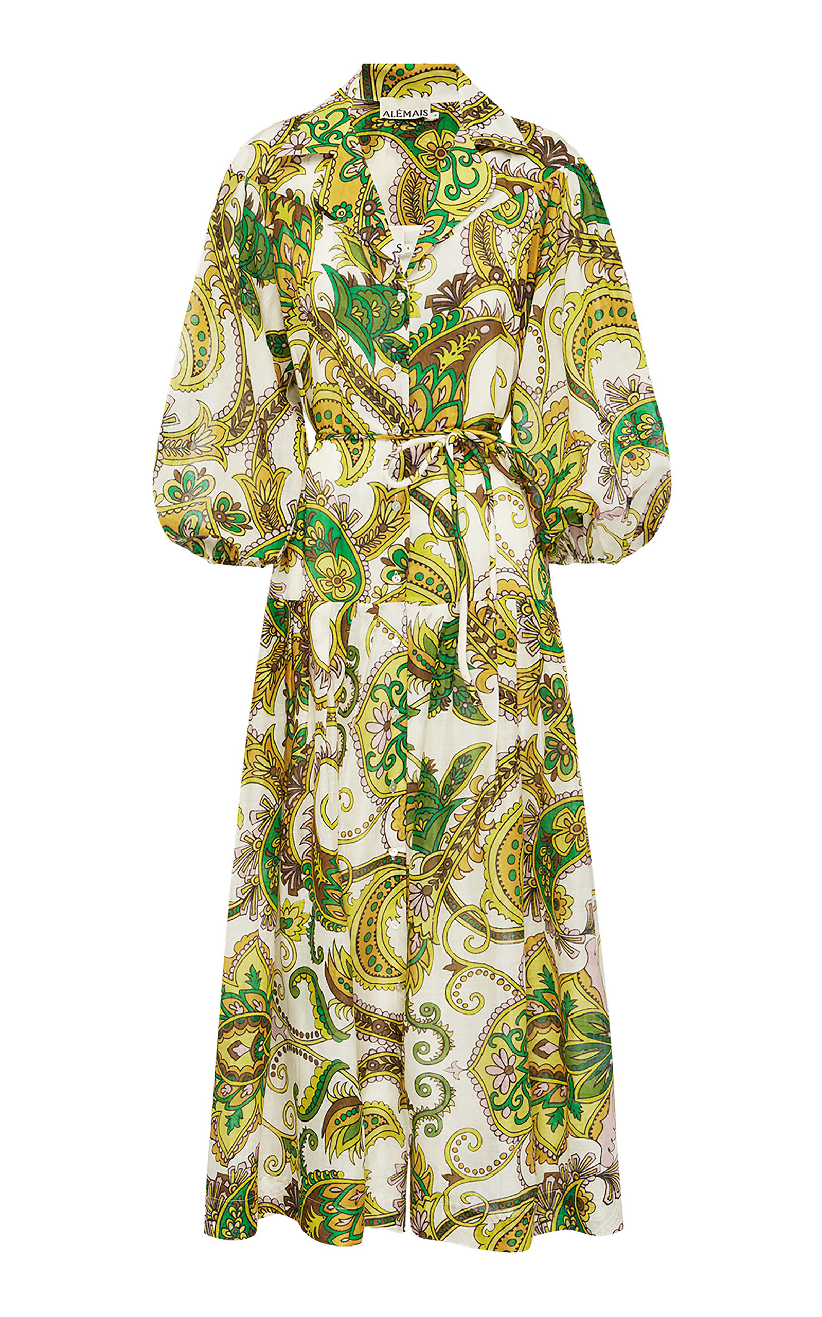 ALEMAIS Octavia Midi Shirt Dress - Print