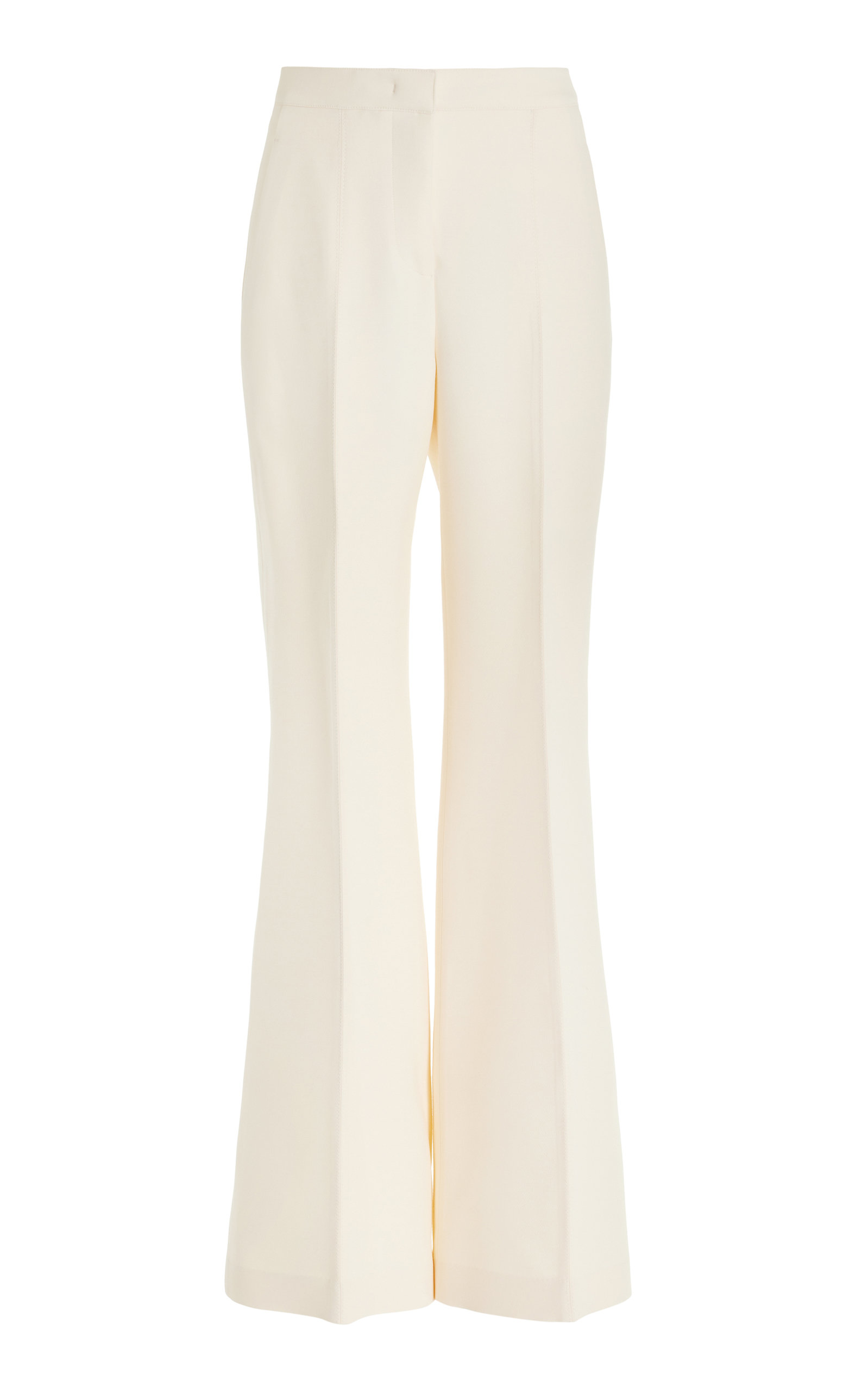 Gabriela Hearst Women's Ennio Wool-silk Flared Pants In Black,white