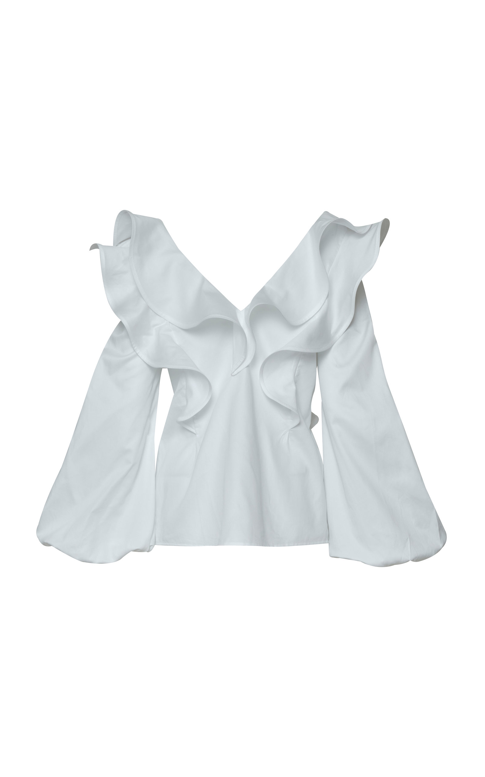 Andres Otalora Women's Afeza Ruffled Cotton Blouse