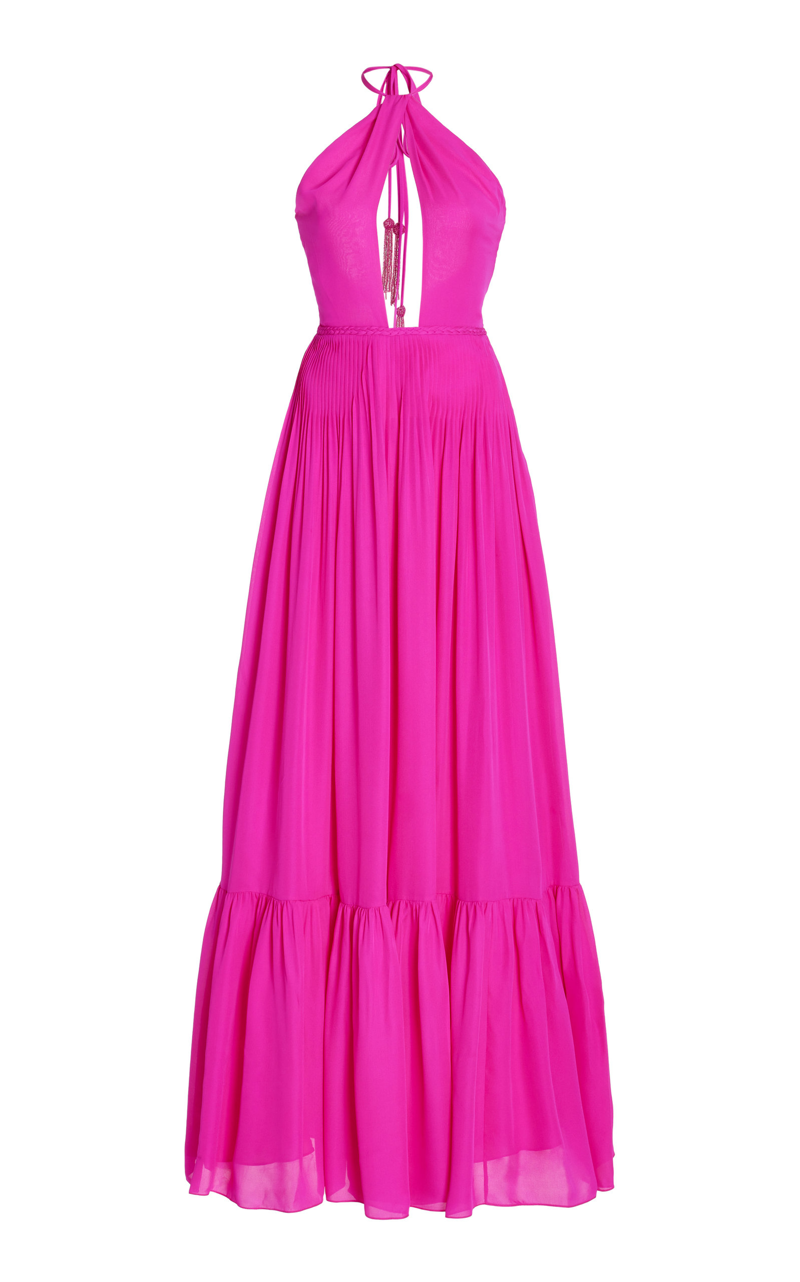 Andres Otalora Women's Exclusive Meknes Beaded Silk Georgette Maxi Dress