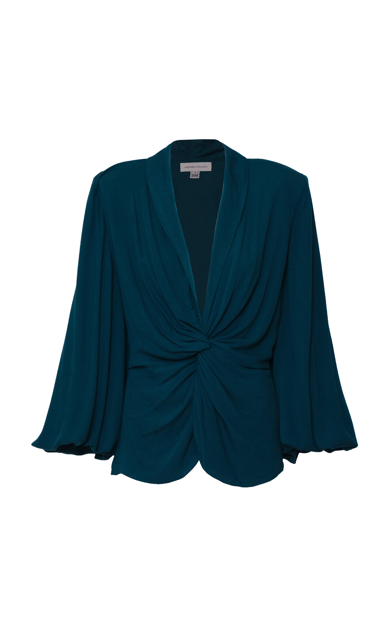 Andres Otalora Women's Tamaris Gathered Crepe Blouse