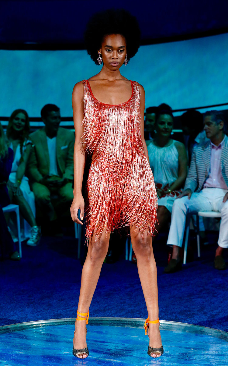 Naeem khan fringe dress clearance