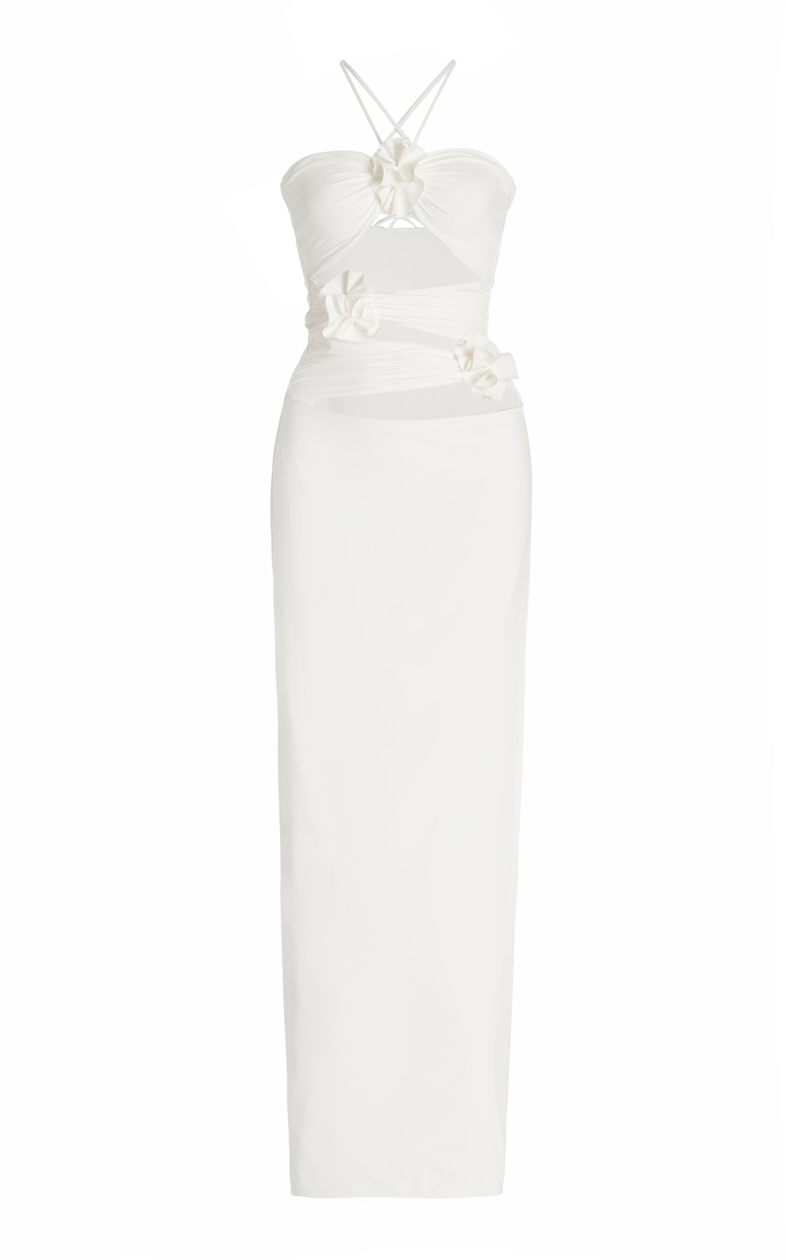 Maygel Coronel Veranera Dress In White