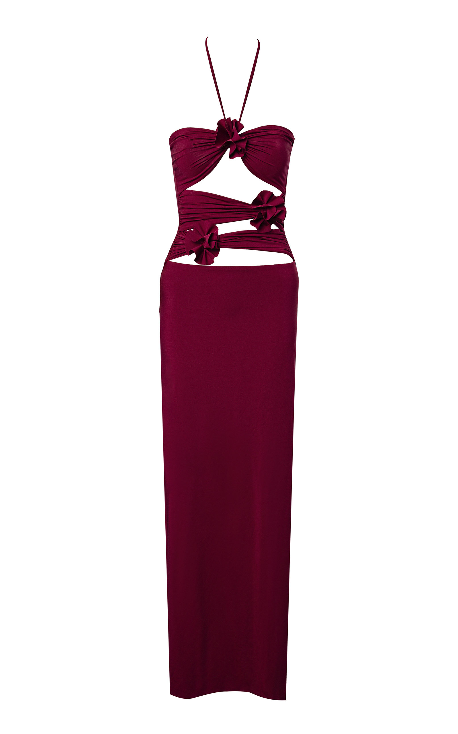 Maygel Coronel Veranera Cutout Halter Maxi Dress In Black | ModeSens Maygel Coronel Veranera Cutout Halter Maxi Dress In Black | ModeSens