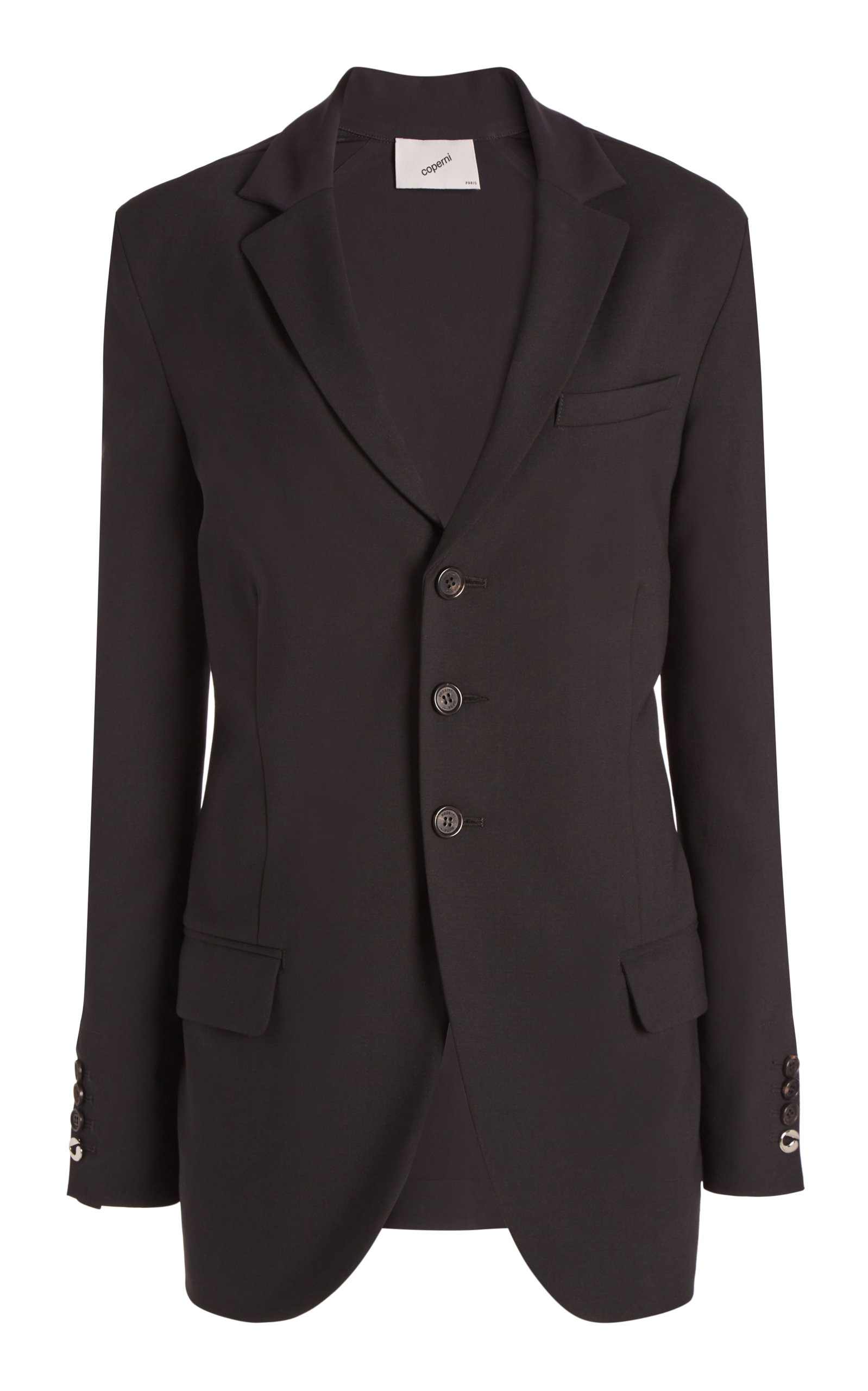 Coperni - Women's Hybrid Tailored Wool-Blend Jacket - Black - Only At Moda Operandi