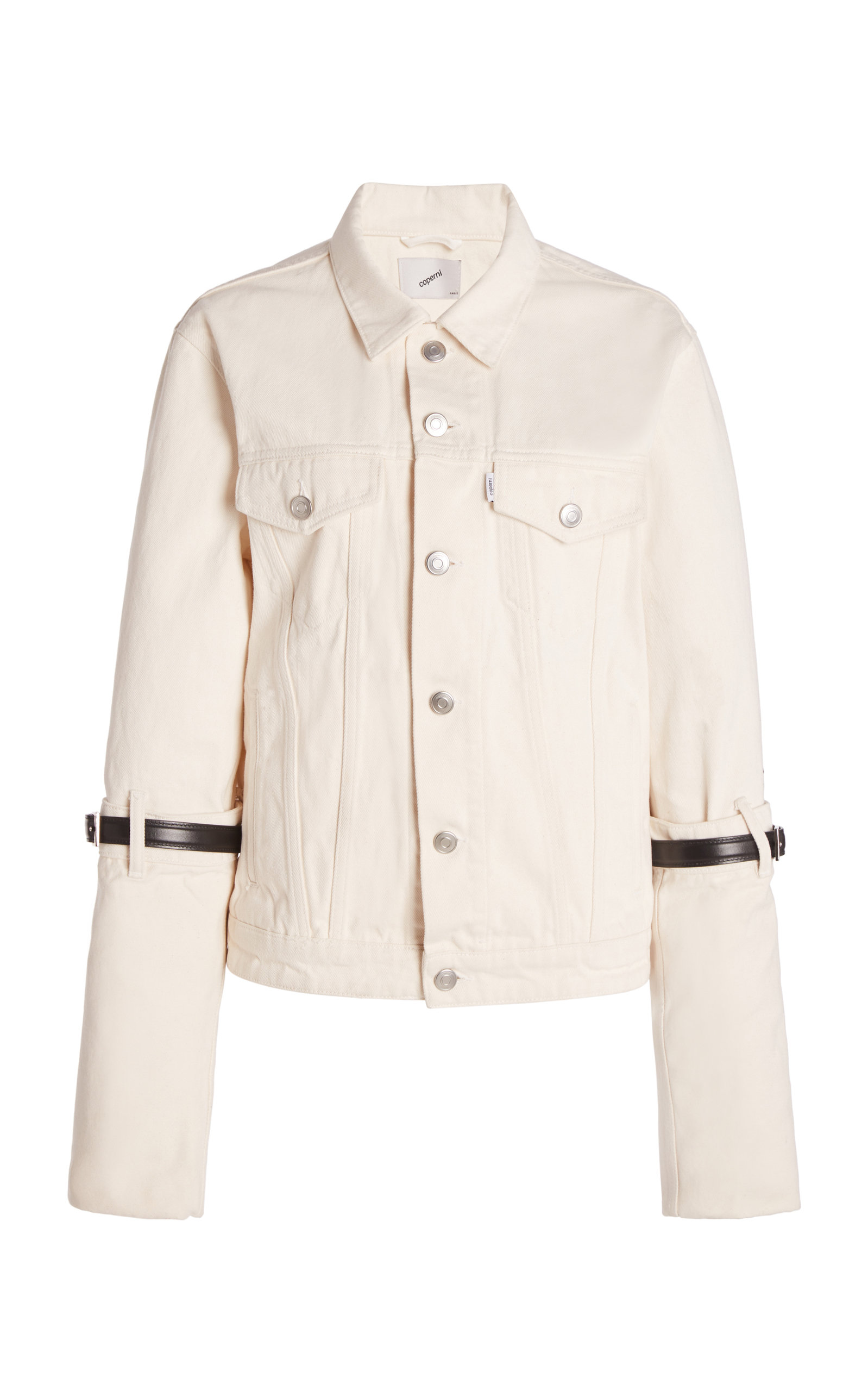 Coperni - Women's Hybrid Denim Jacket - White - Only At Moda Operandi