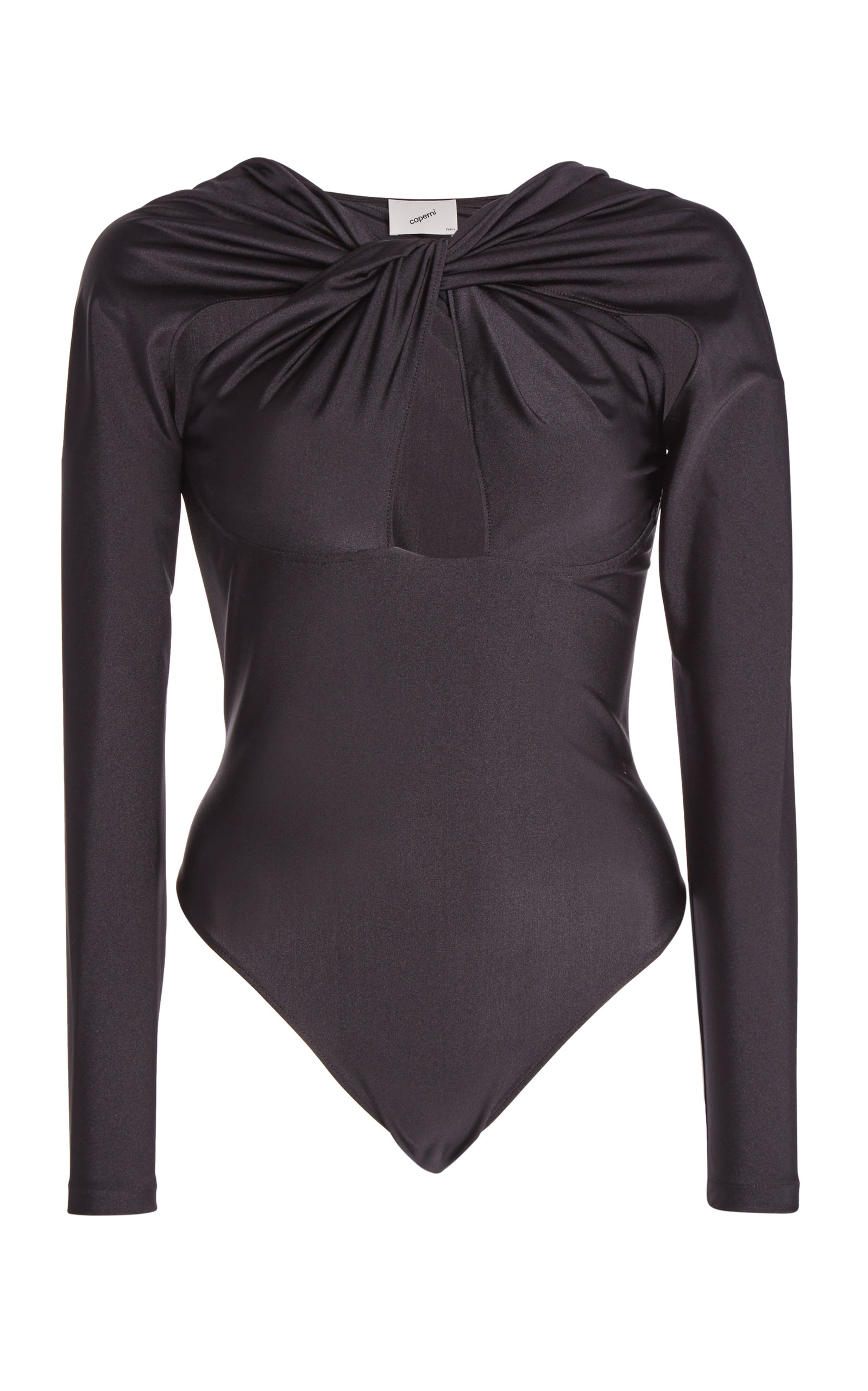 Coperni - Women's Twisted Cut Out Jersey Bodysuit - Black - Only At Moda Operandi