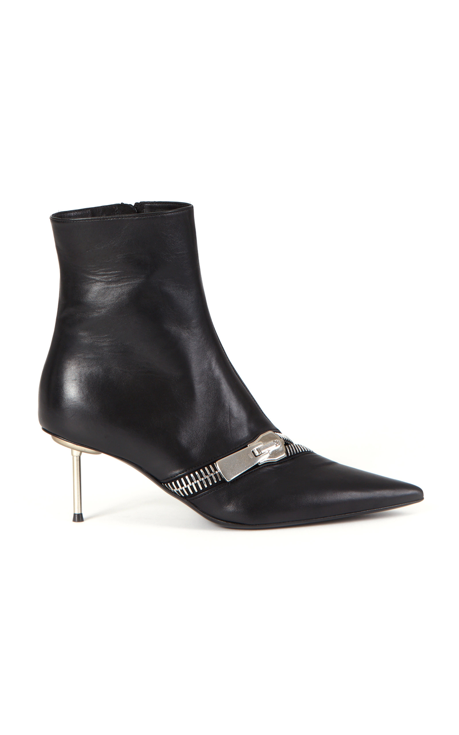 Coperni - Women's Zip Leather Ankle Boots - Black - Only At Moda Operandi