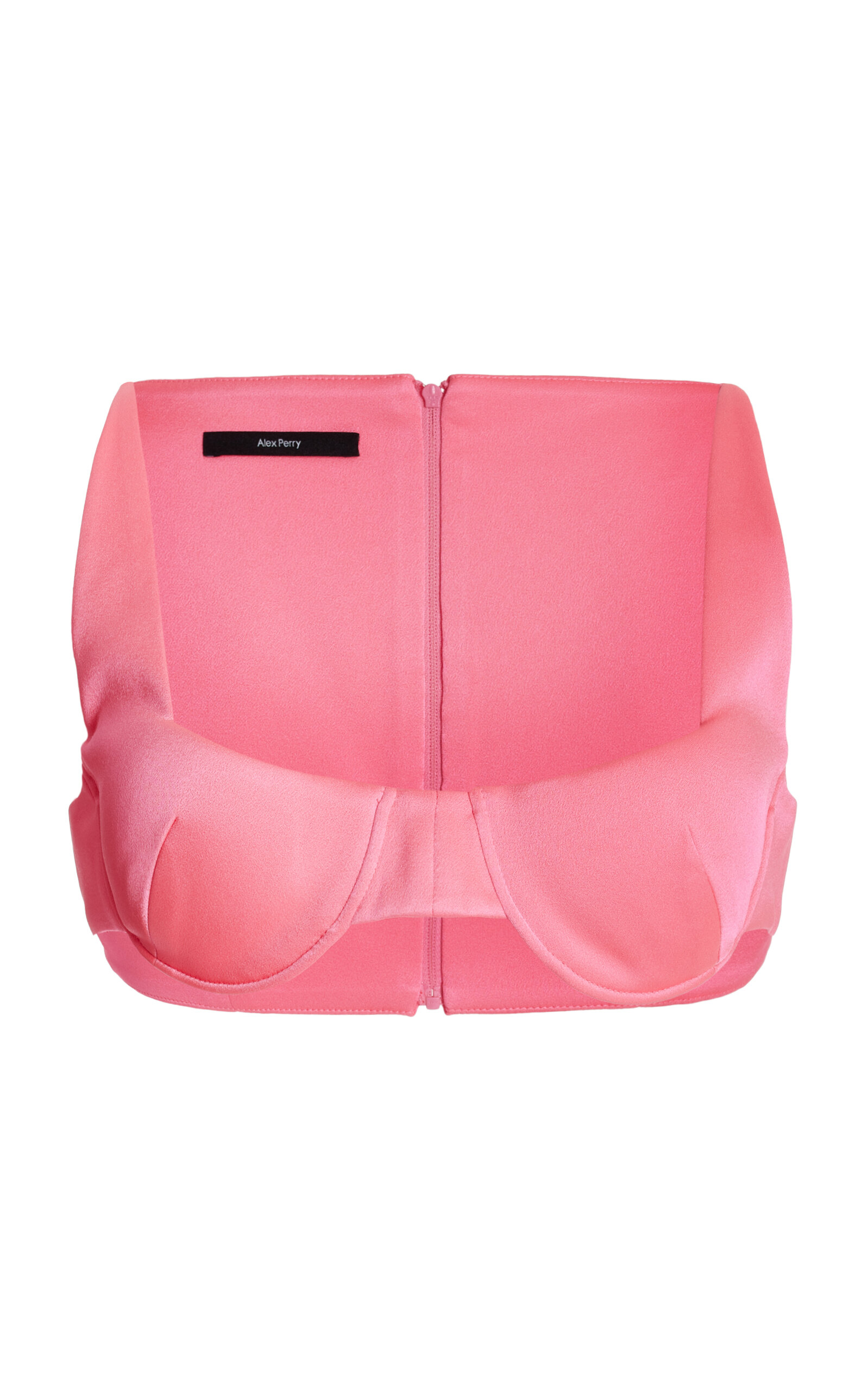 Alex Perry Exclusive Delyth Shiny Satin Crepe Cropped Top - Women's Clothing