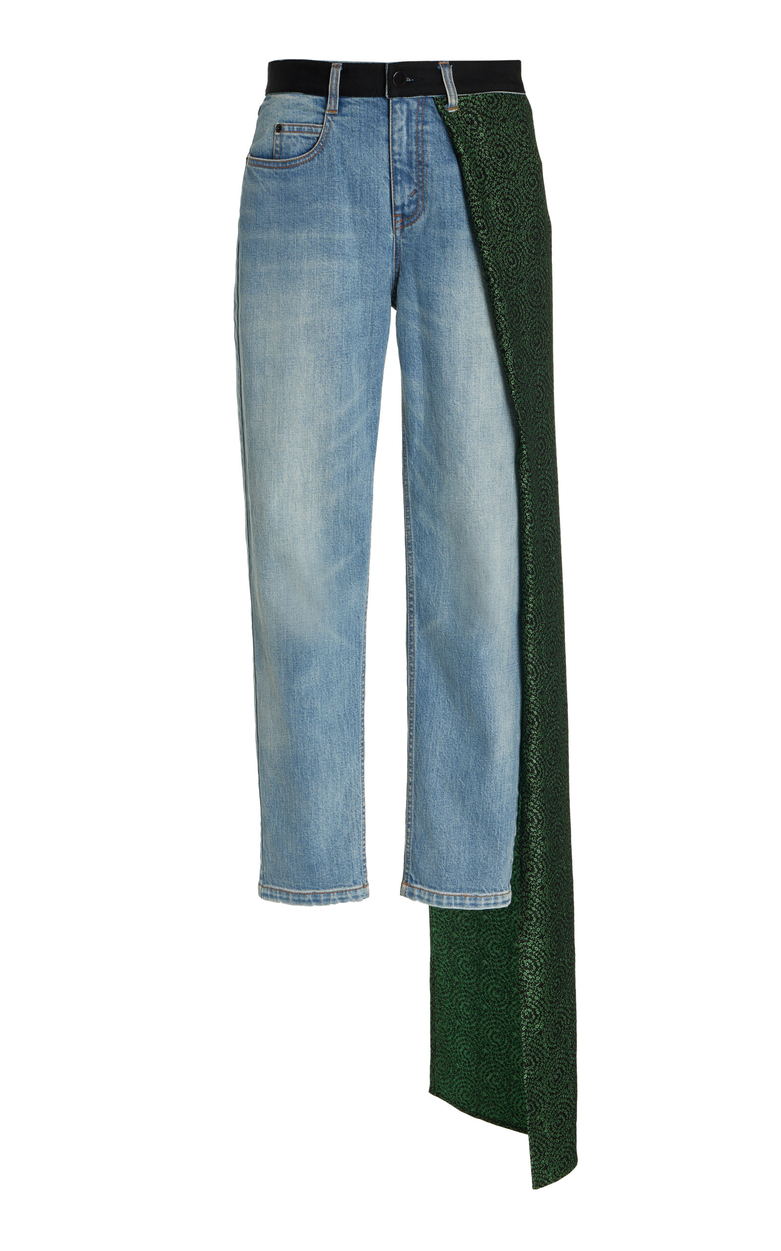 Hellessy Women's Aston Draped-Detail Straight-Leg Jeans