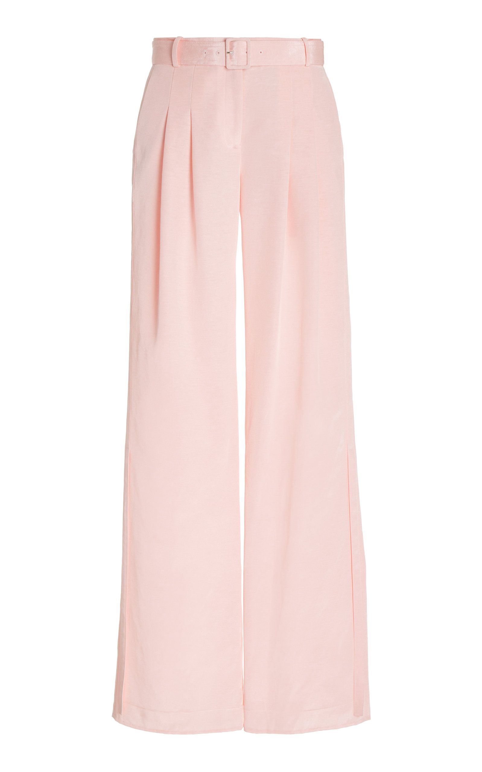 Hellessy Women's Sanford Belted Faille Wide-Leg Pants