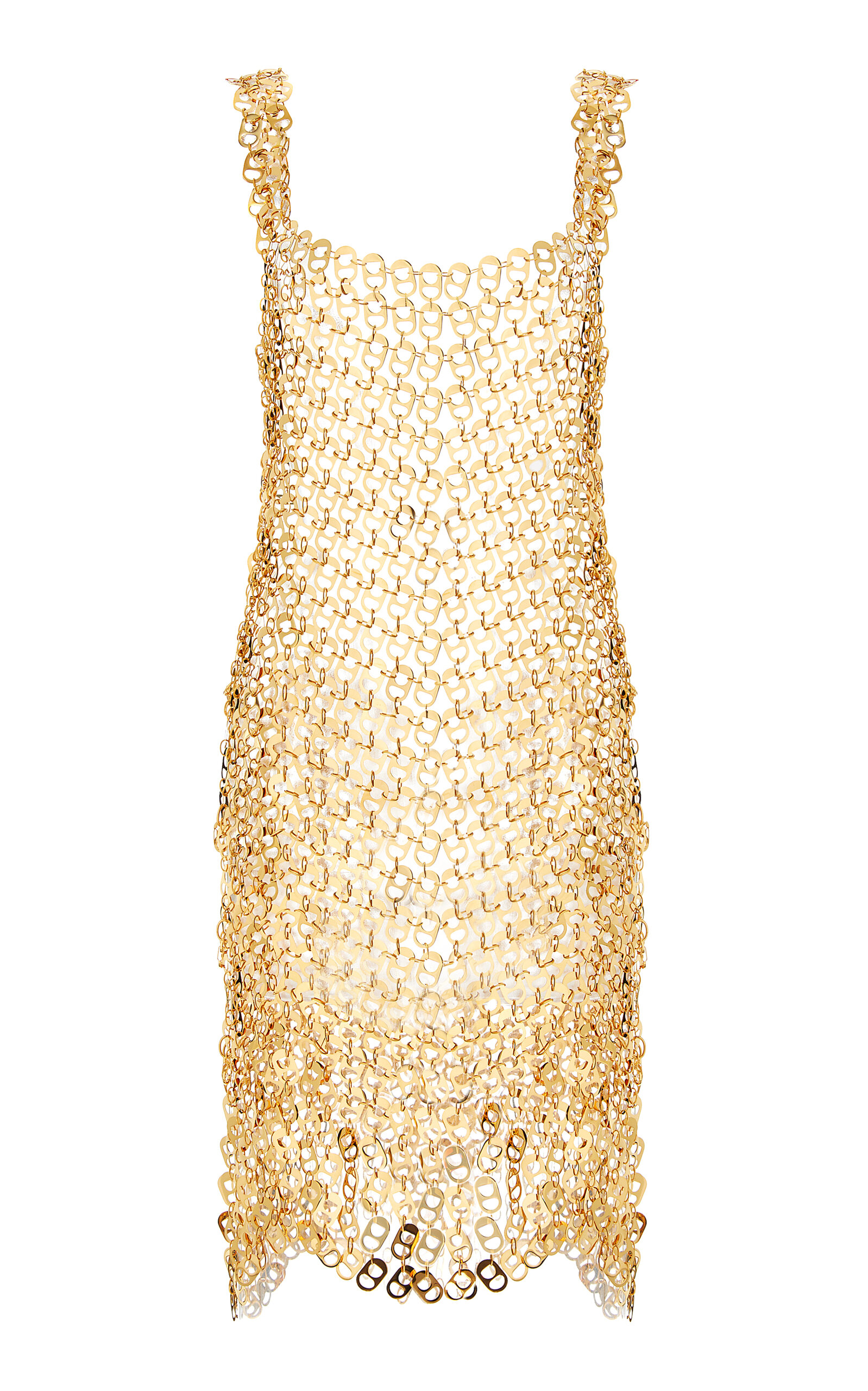 Aya Muse Exclusive Chainlink Mini Dress In Gold | ModeSens