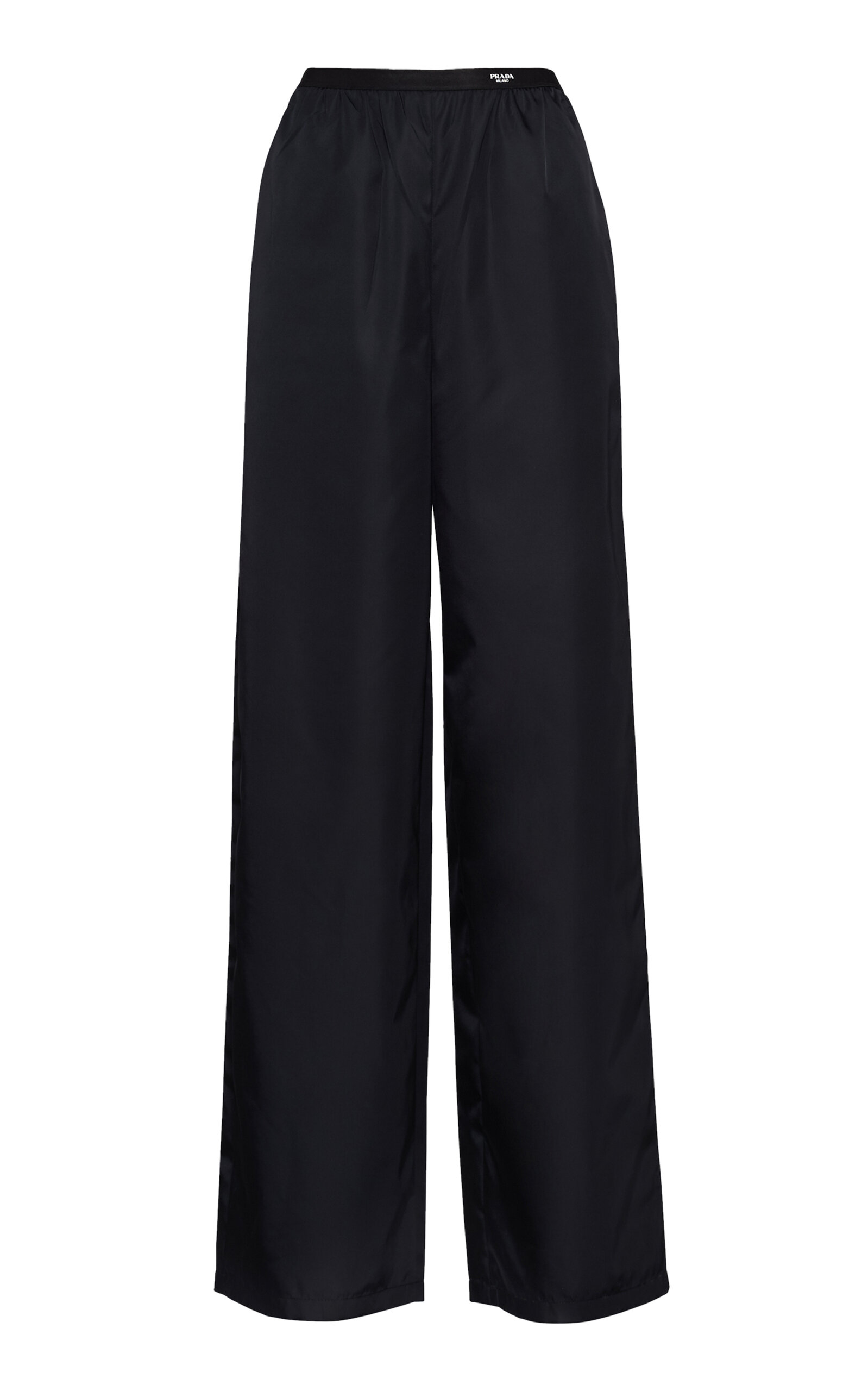 Shop Prada Re-nylon Pants In Black