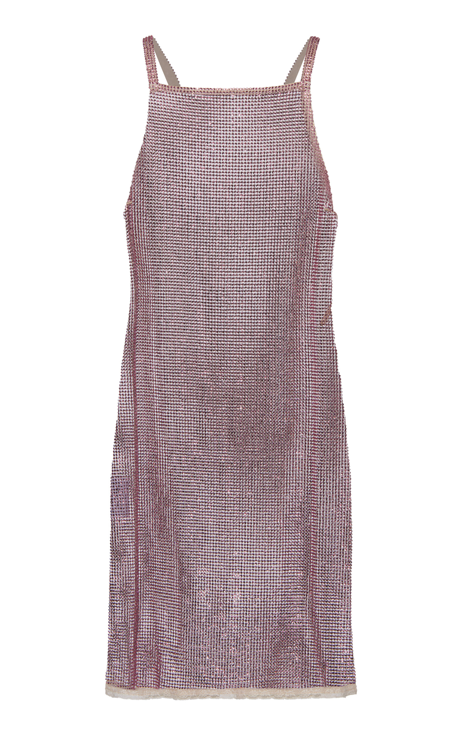 Prada Sequin-Embroidered Mesh Mini Dress