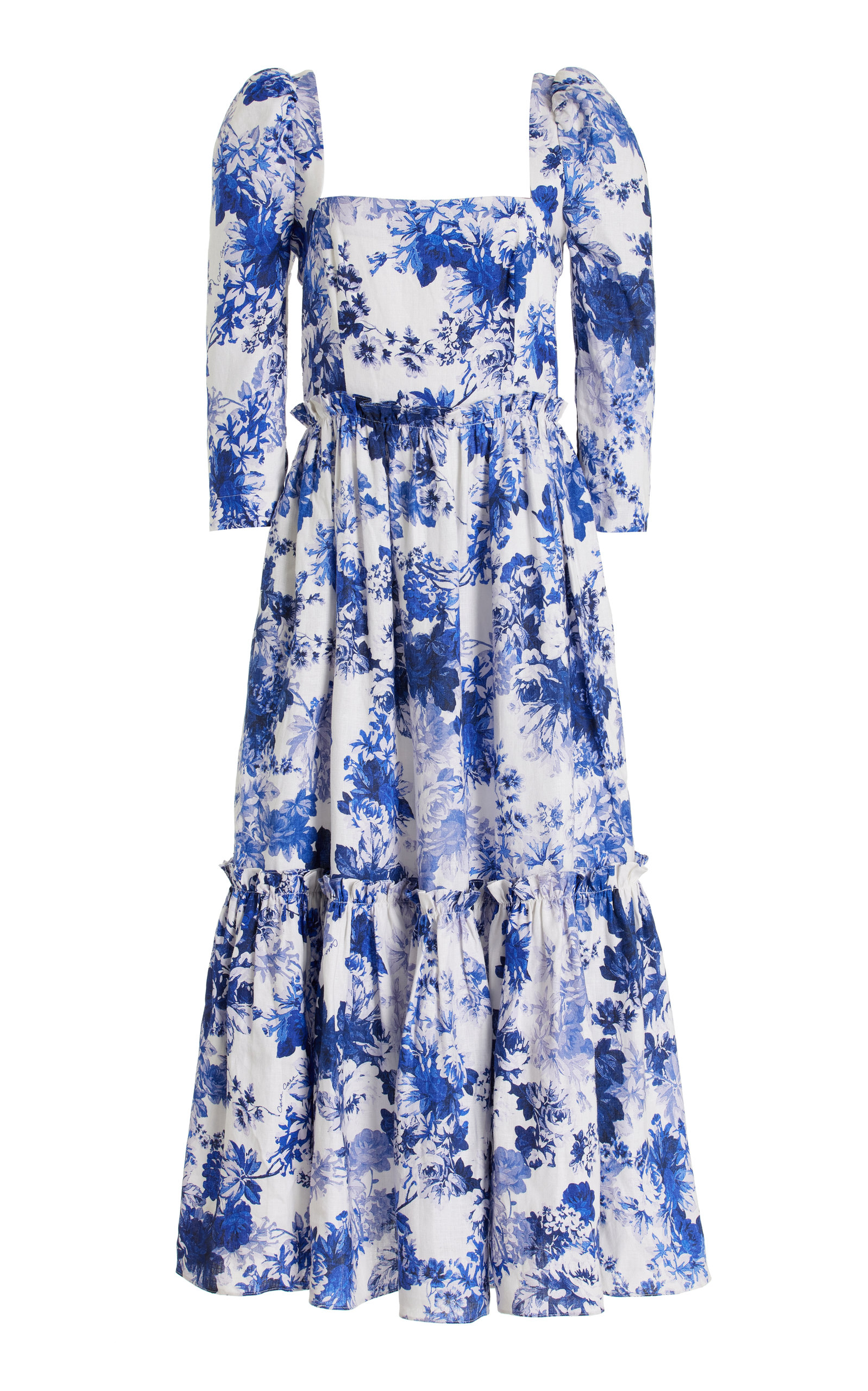 Cara Cara Women's Blue Hill Linen Dress