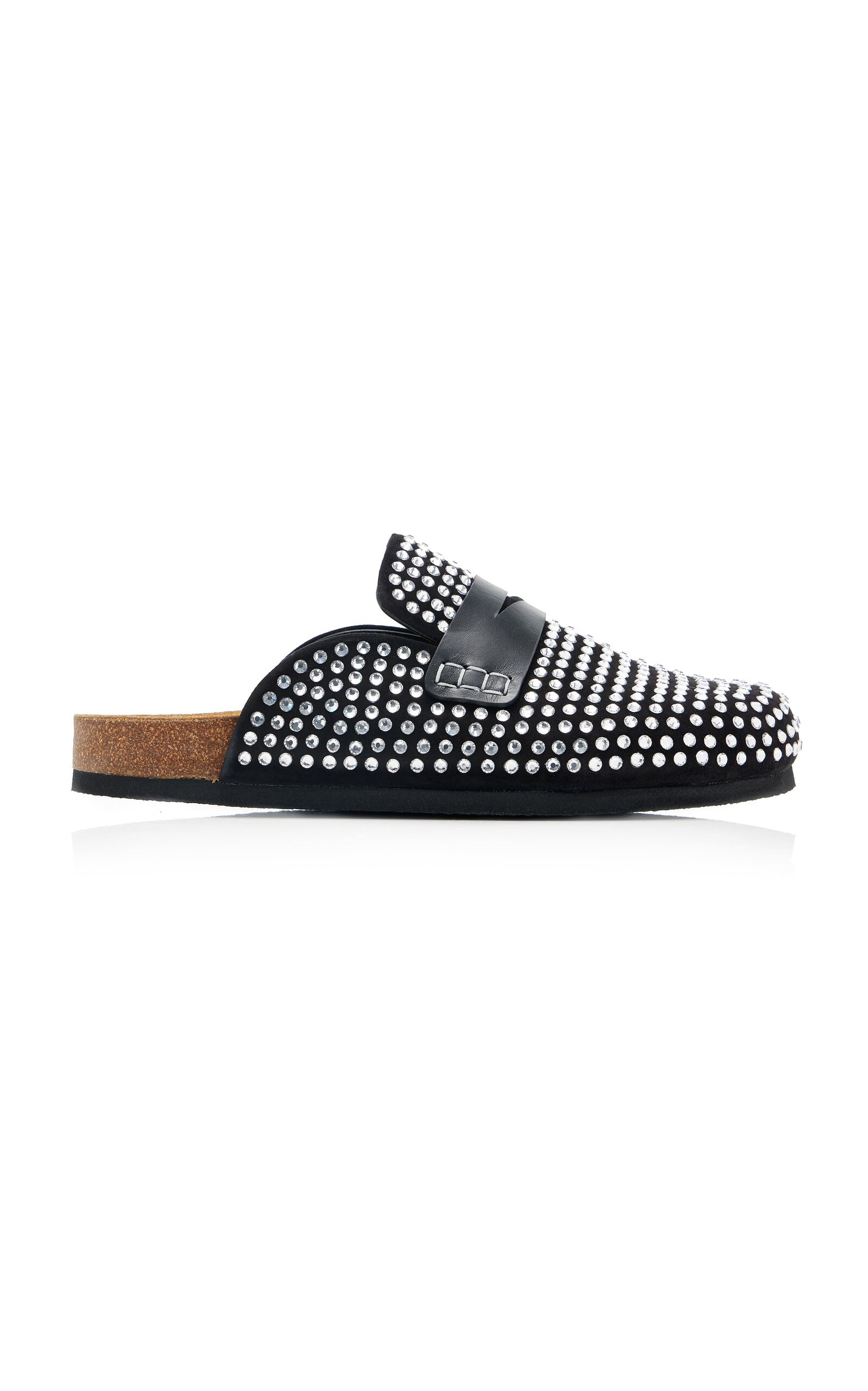Jw Anderson Leather Mules In Black