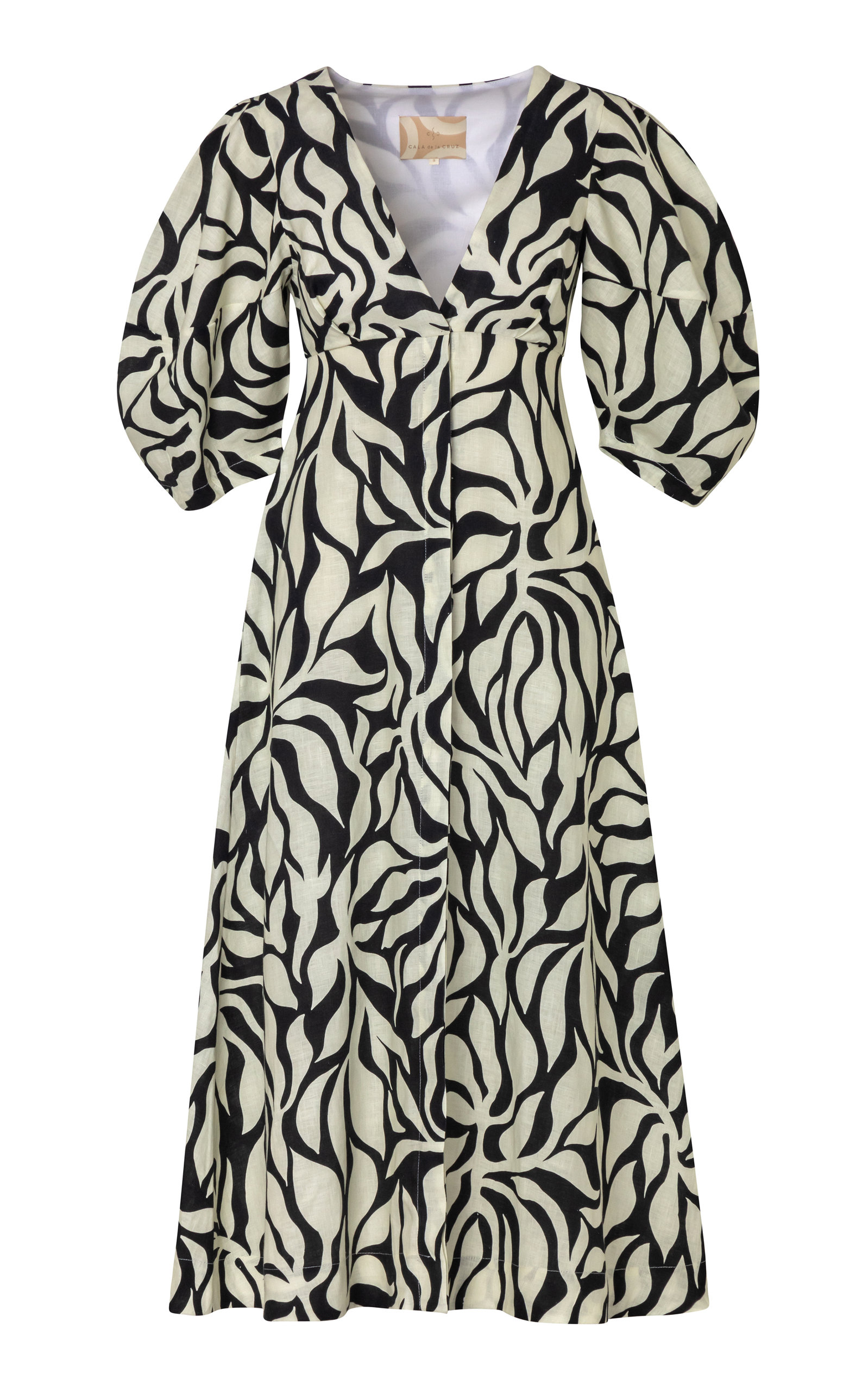 Cala de la Cruz Women's Nane Linen Midi Dress