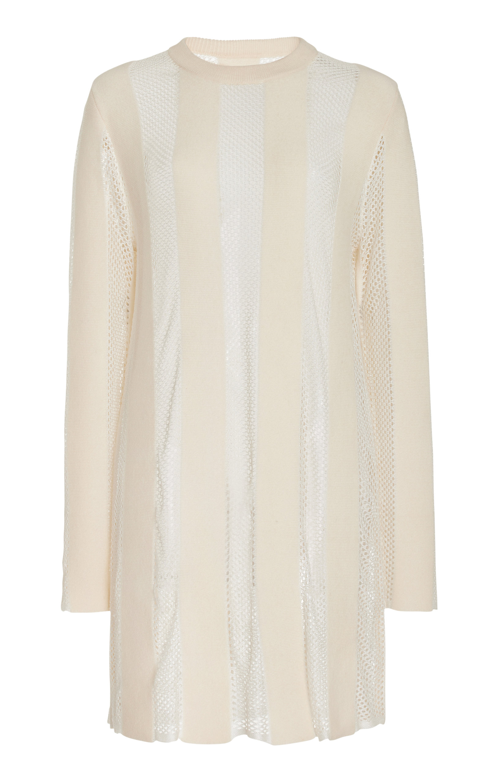 Diotima Women's Parade Mesh Panel Merino Wool-Blend Dress