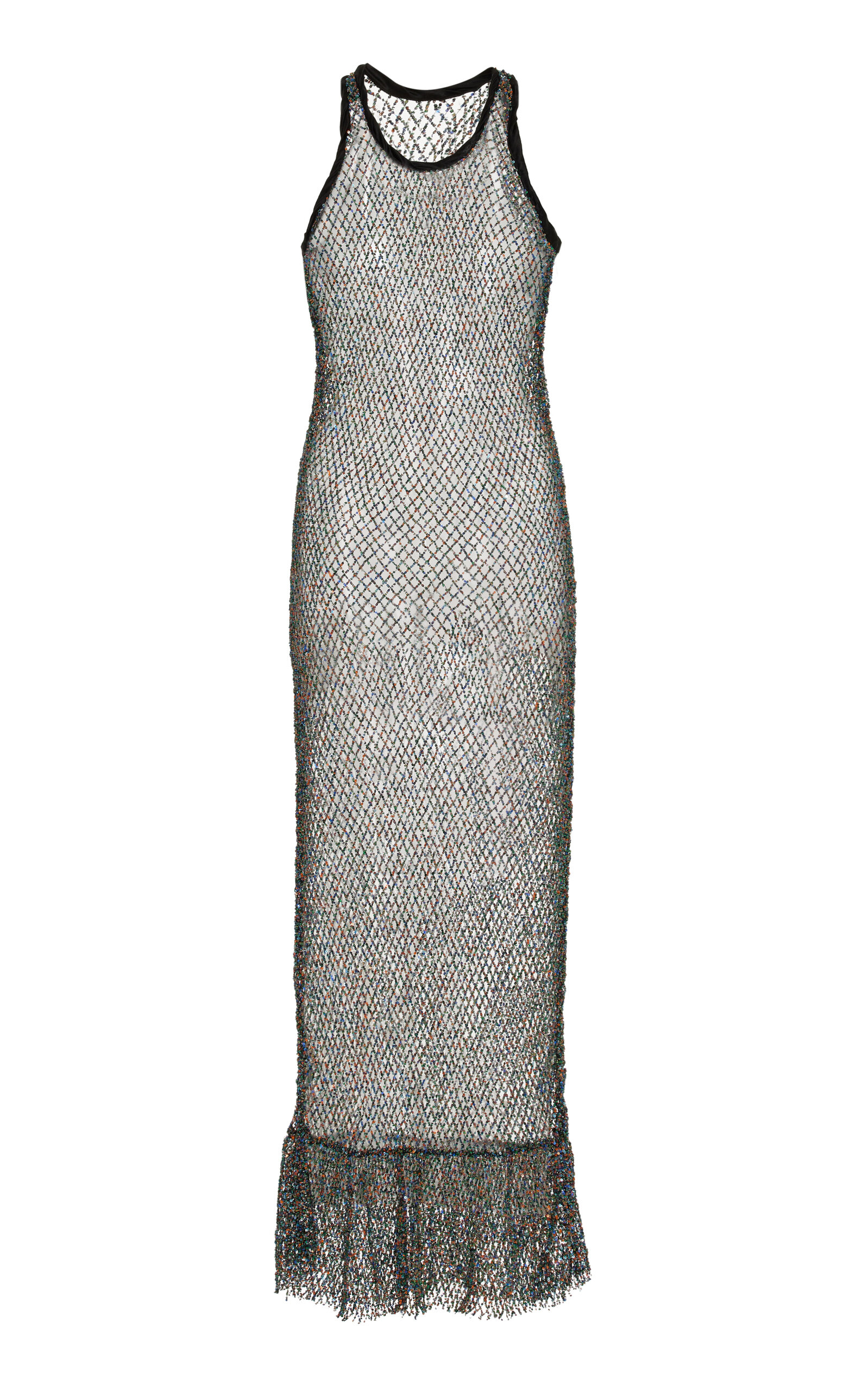 Diotima Women's Marina Sequin Net Knit Midi Dress