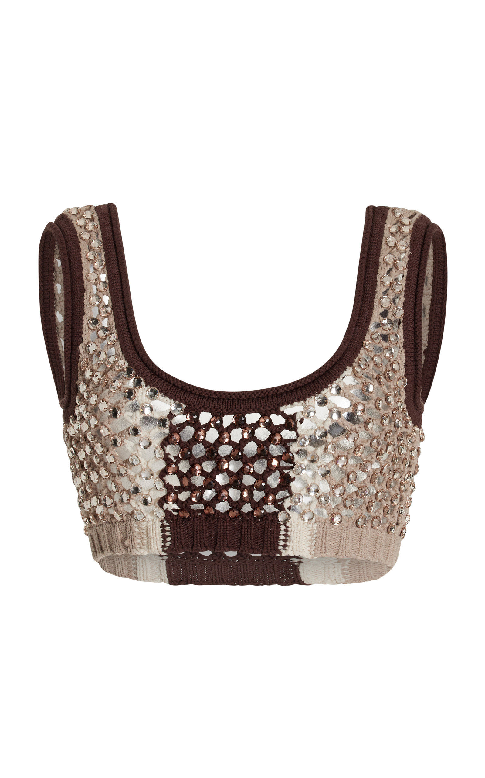 Diotima Women's Lady Crystal Adorned Cotton-Blend Bra Top