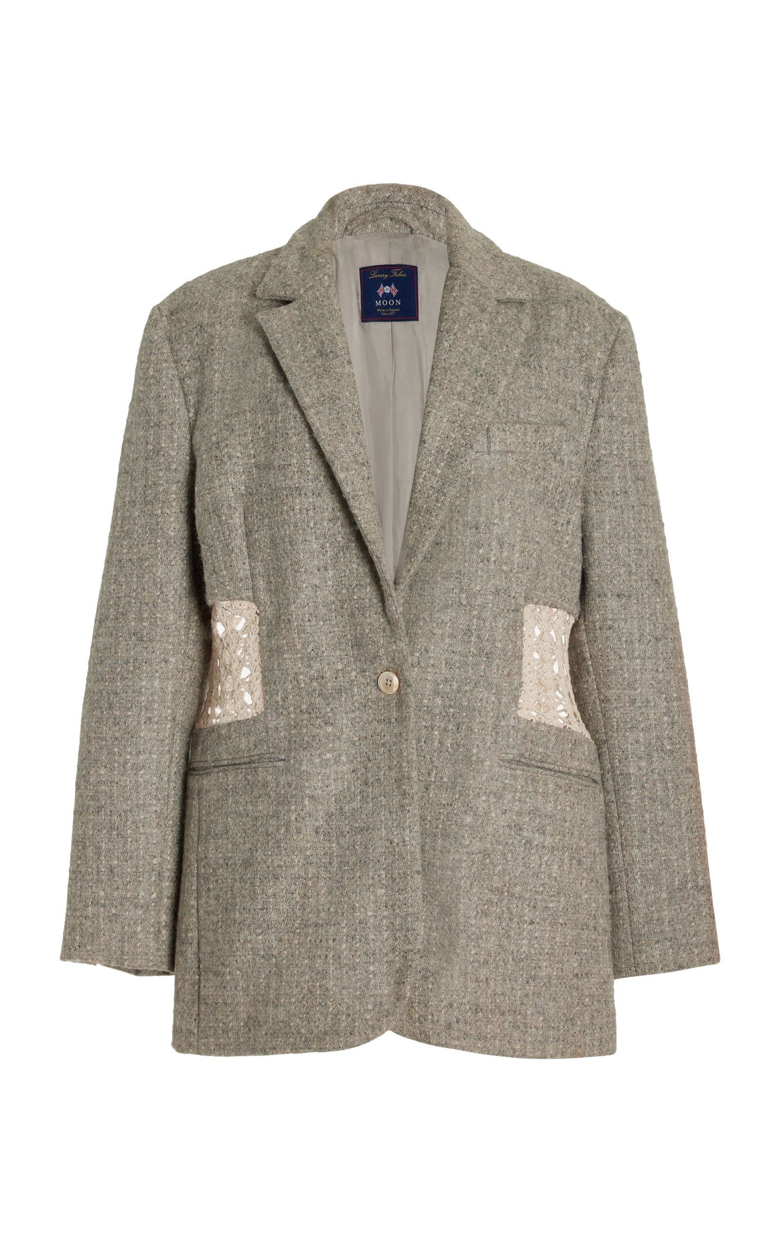 Diotima Women's Rupture Crochet Detail Wool And Mohair Blazer