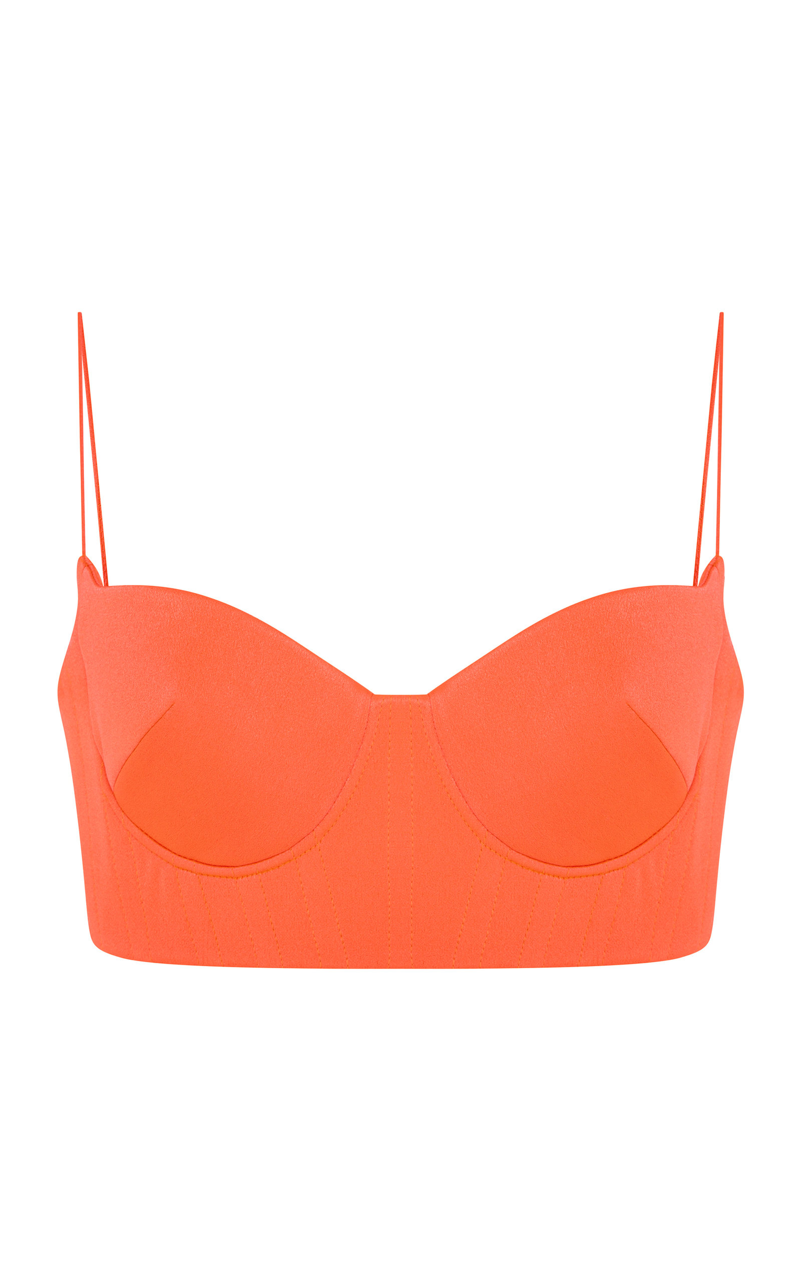 Alex Perry HART satin bustier top