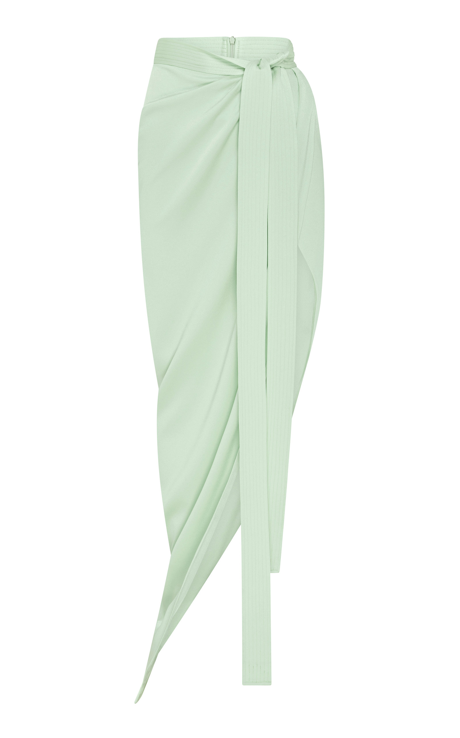 Alex Perry KELTON draped satin crepe skirt