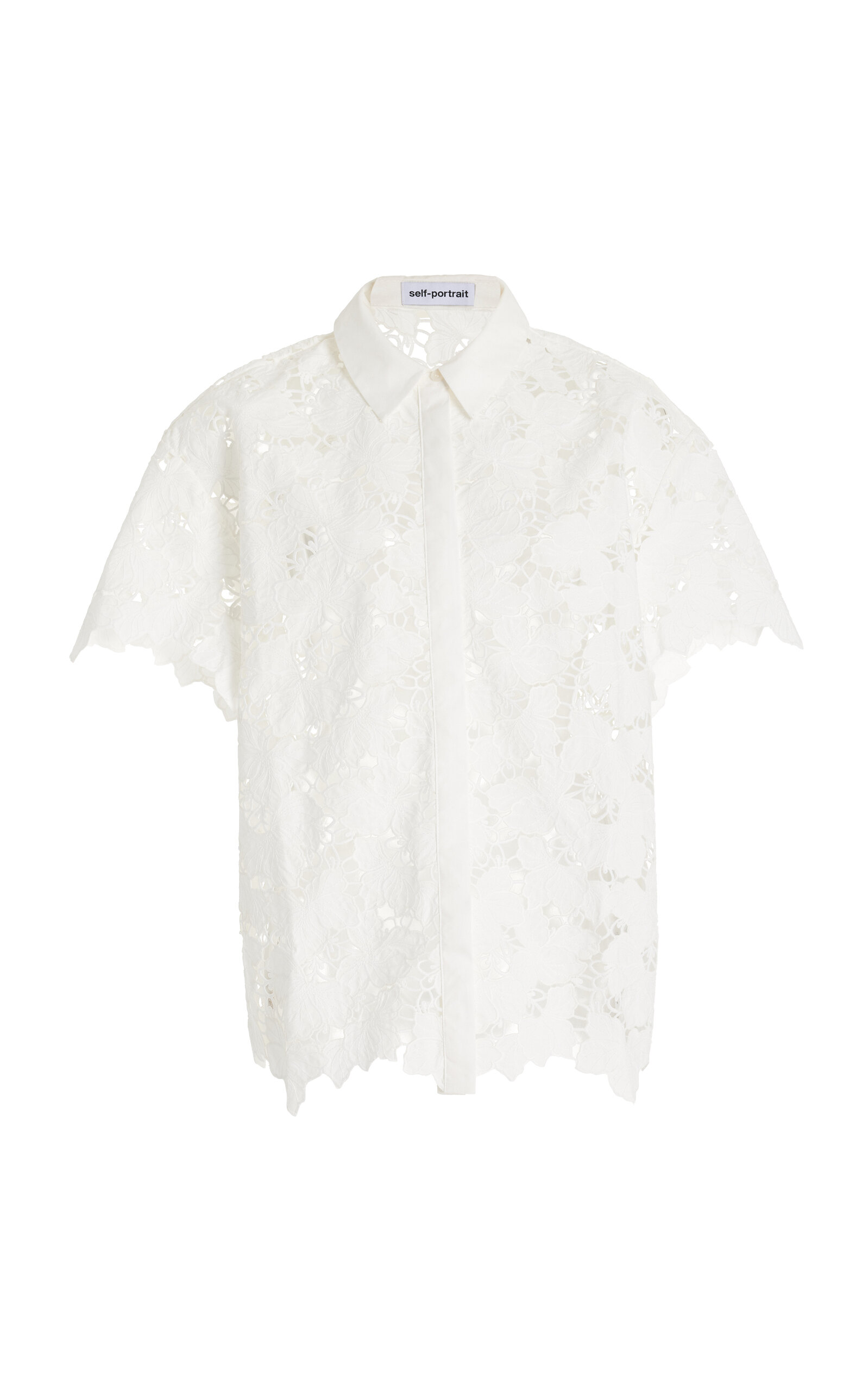 SELF-PORTRAIT COTTON LACE SHIRT