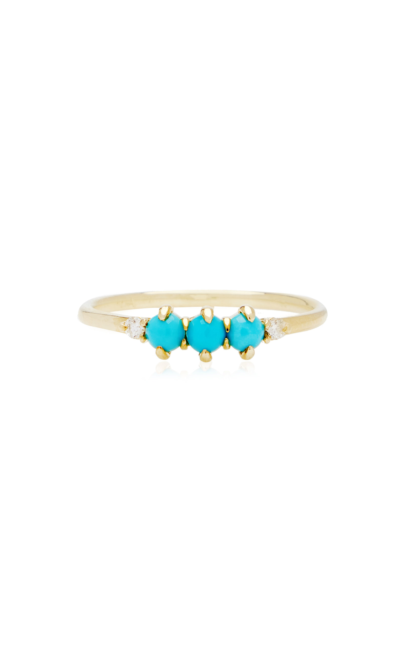 Felicia 14K Yellow Gold Turquoise Ring