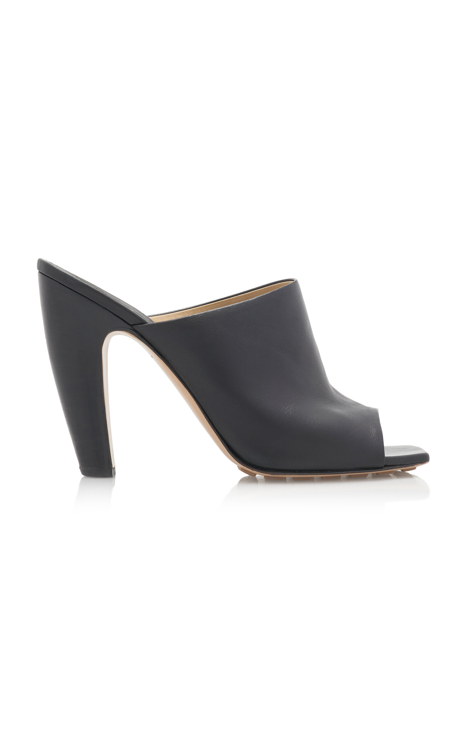 Bottega Veneta Lagoon Leather Mule Sandals