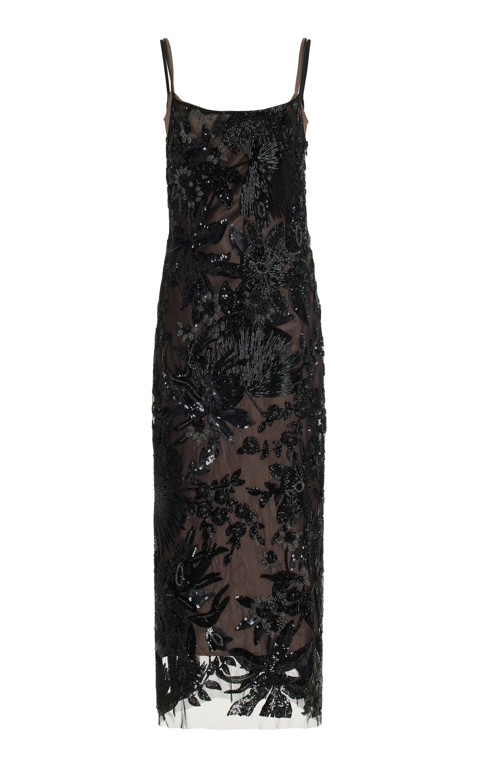 Cult Gaia - Women's Kennedy Sequined Tulle Maxi Dress - Black - US 0 - Moda Operandi