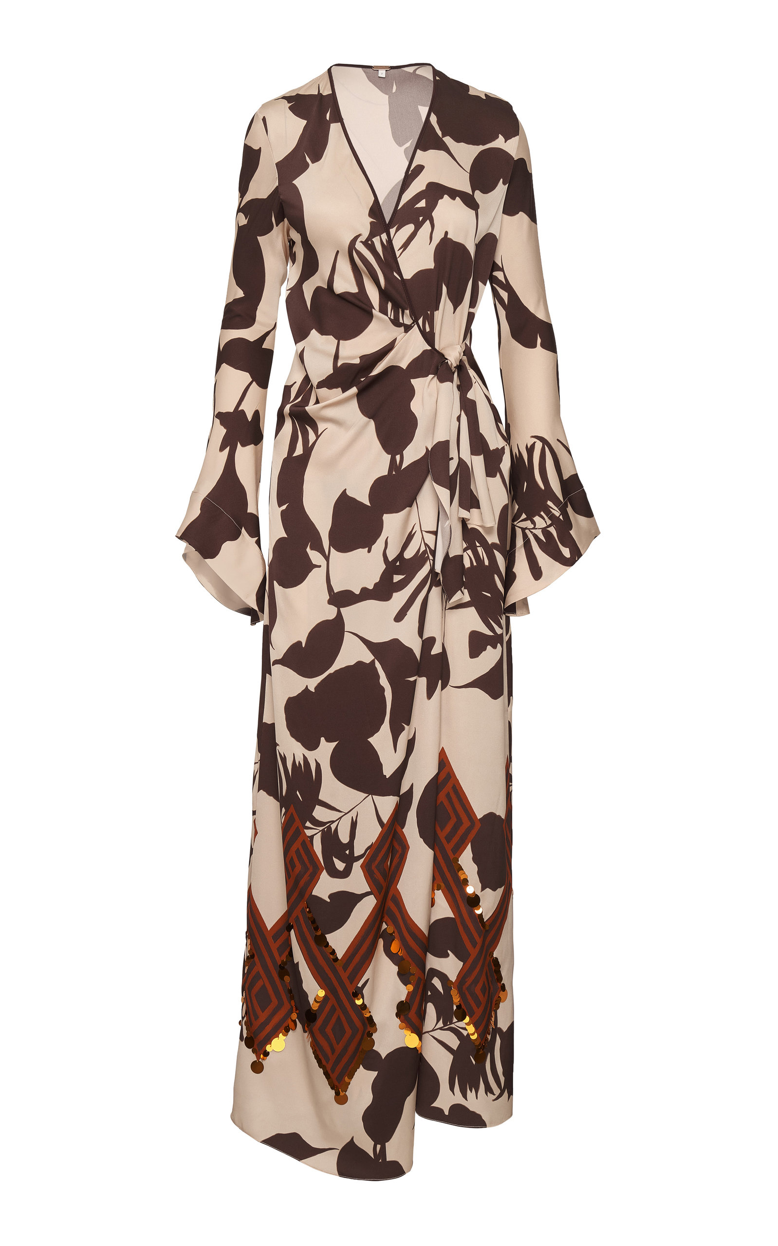 Johanna Ortiz Good Hope Embellished Wrap Dress - Multi