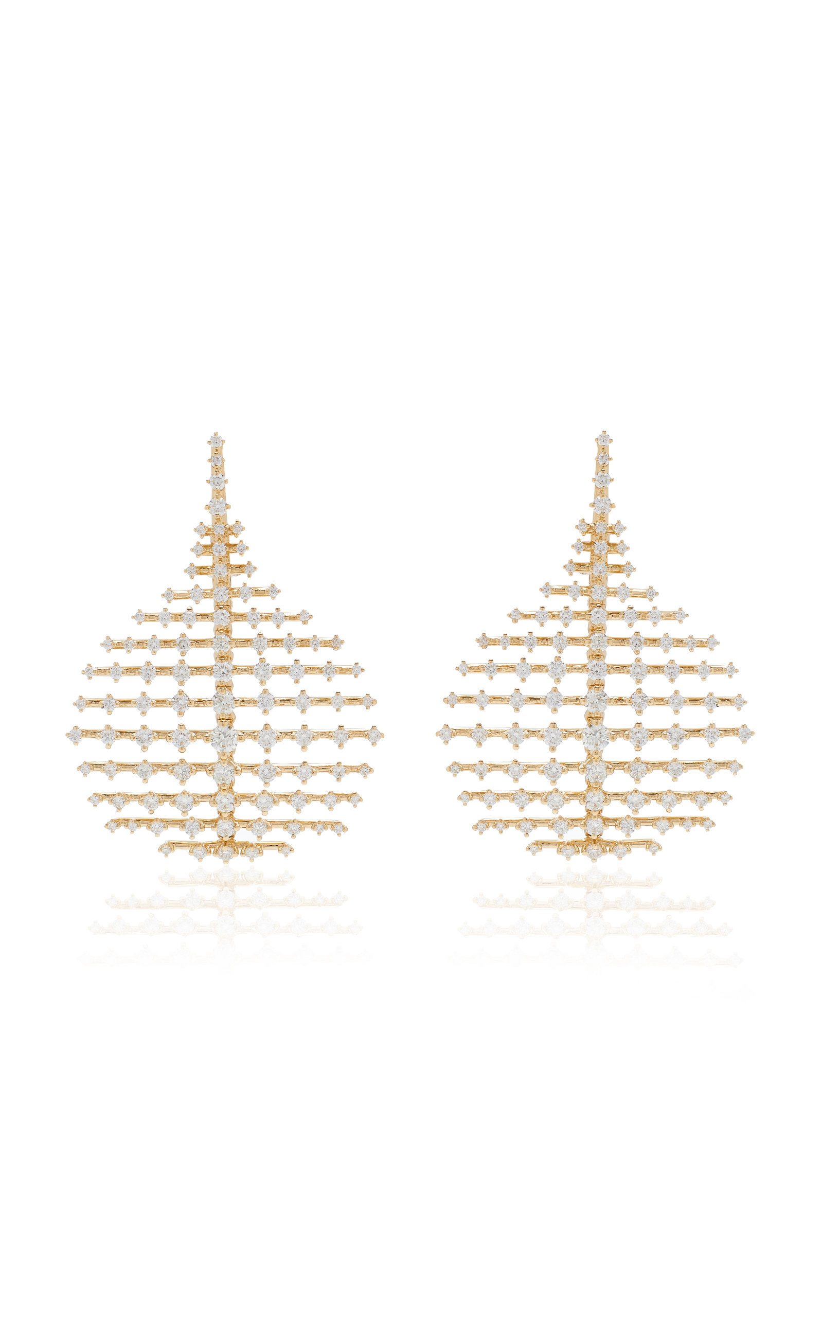 Small Disco 18K Gold Diamond Earrings