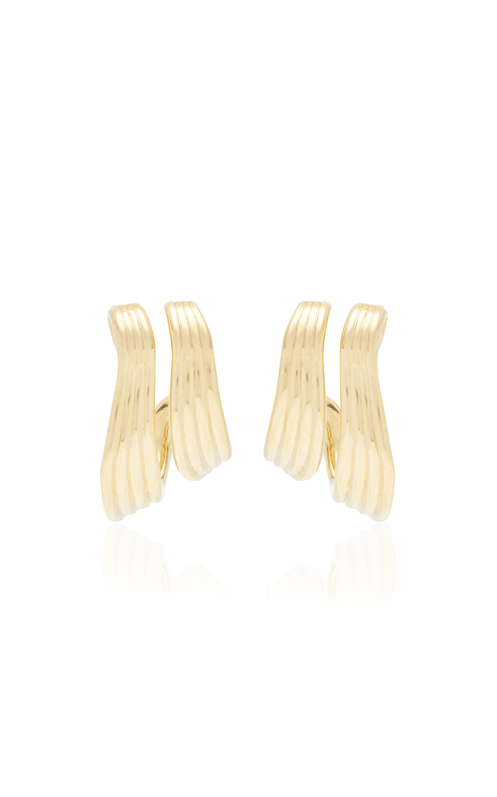 The Stream Lines 18K Yellow Gold Earrings