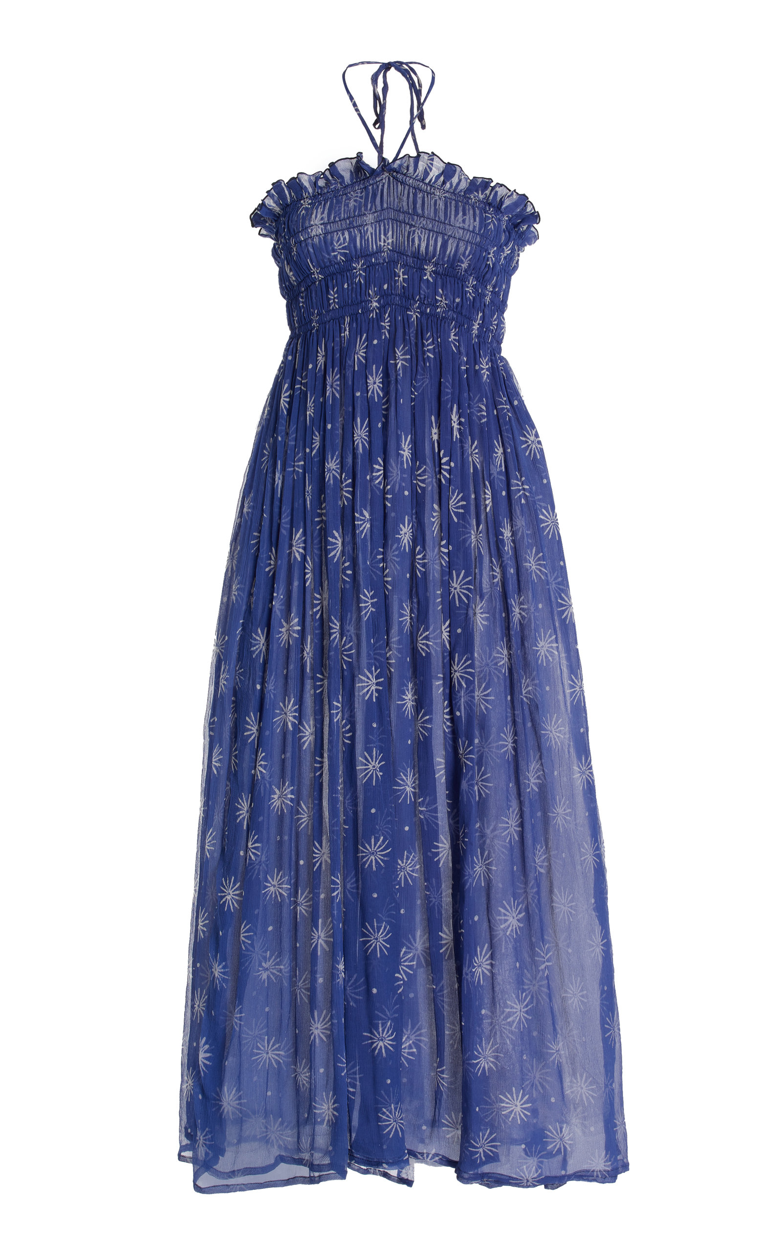 Cloe Cassandro Women's Billie Convertible Printed Crinkled Silk Midi Dress
