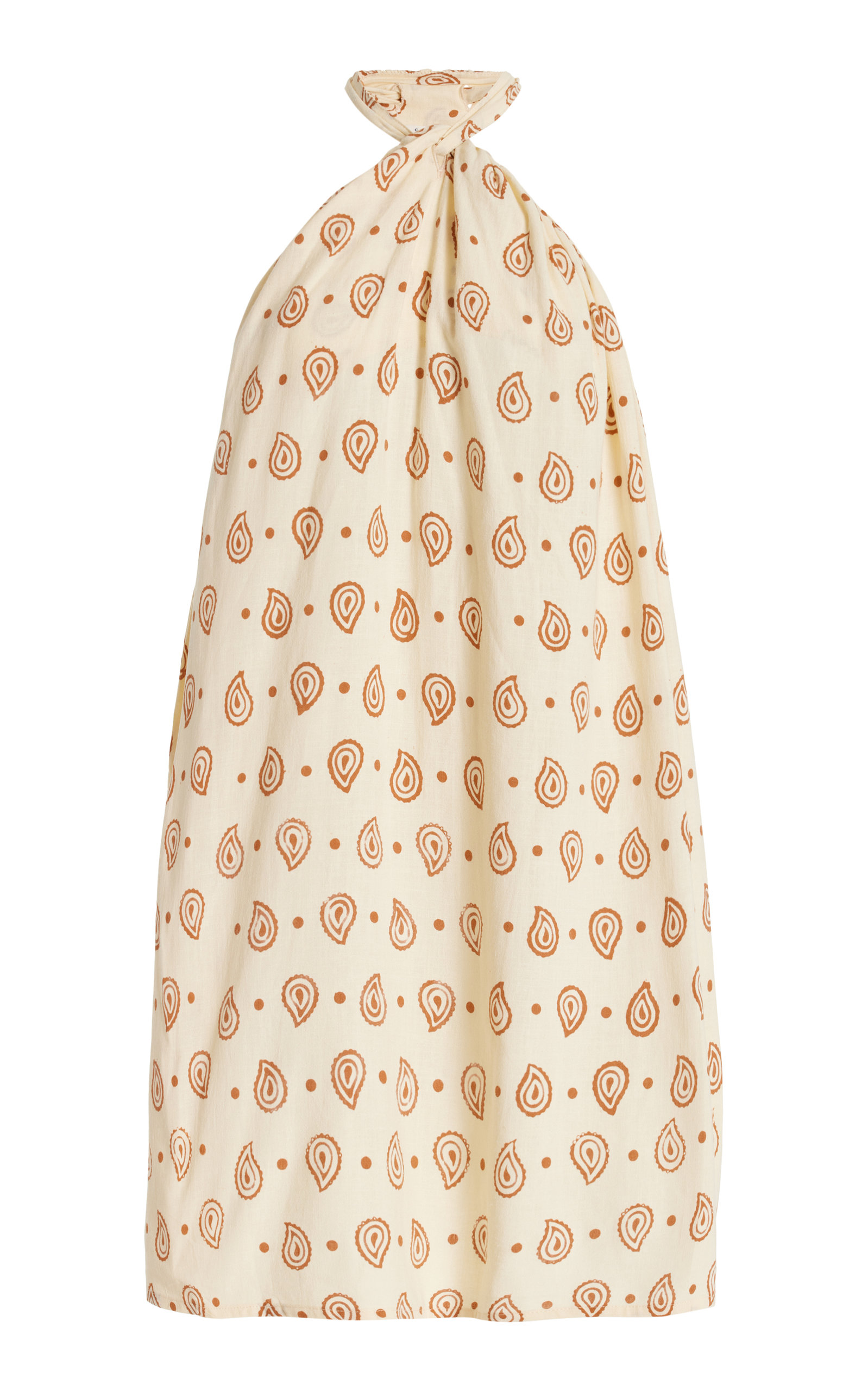 Cloe Cassandro Women's Jeanie Linen-Modal Mini Halter Dress
