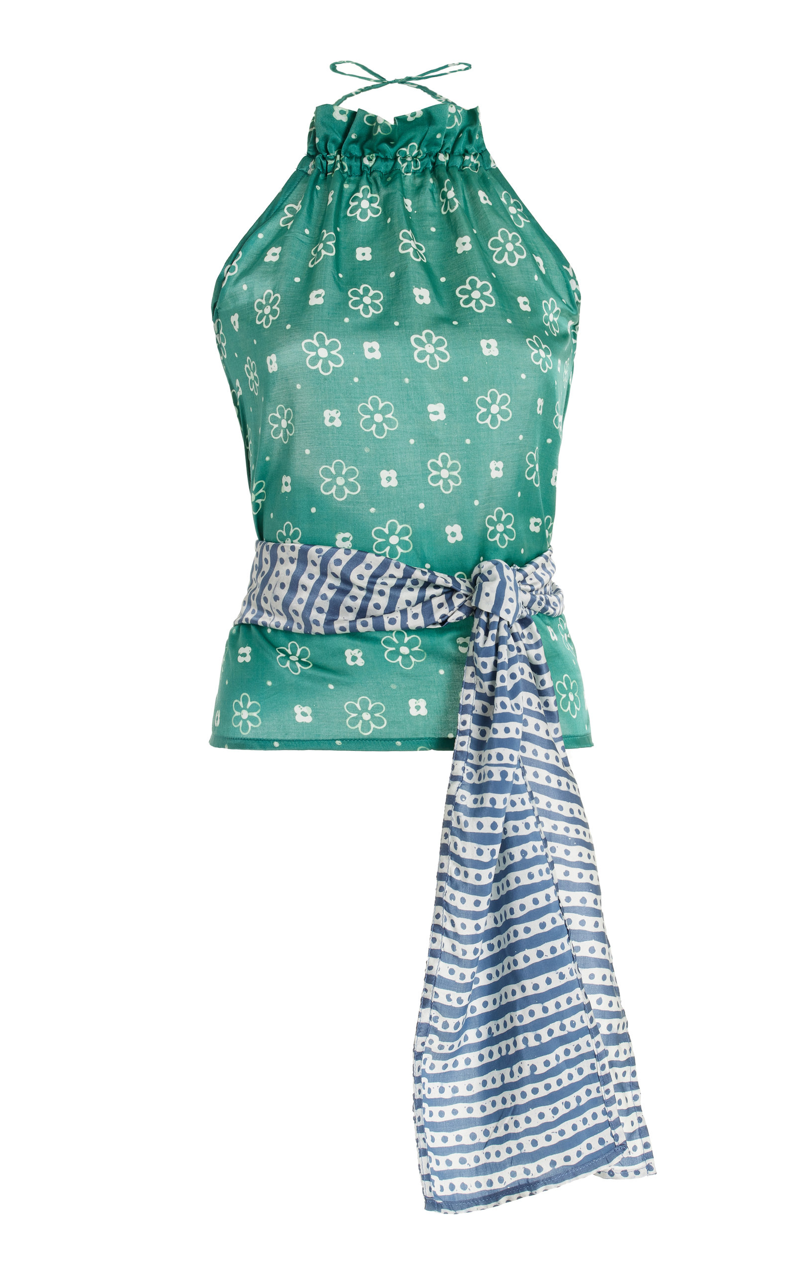 Cloe Cassandro Women's Lila Silk-Cotton Halter Top