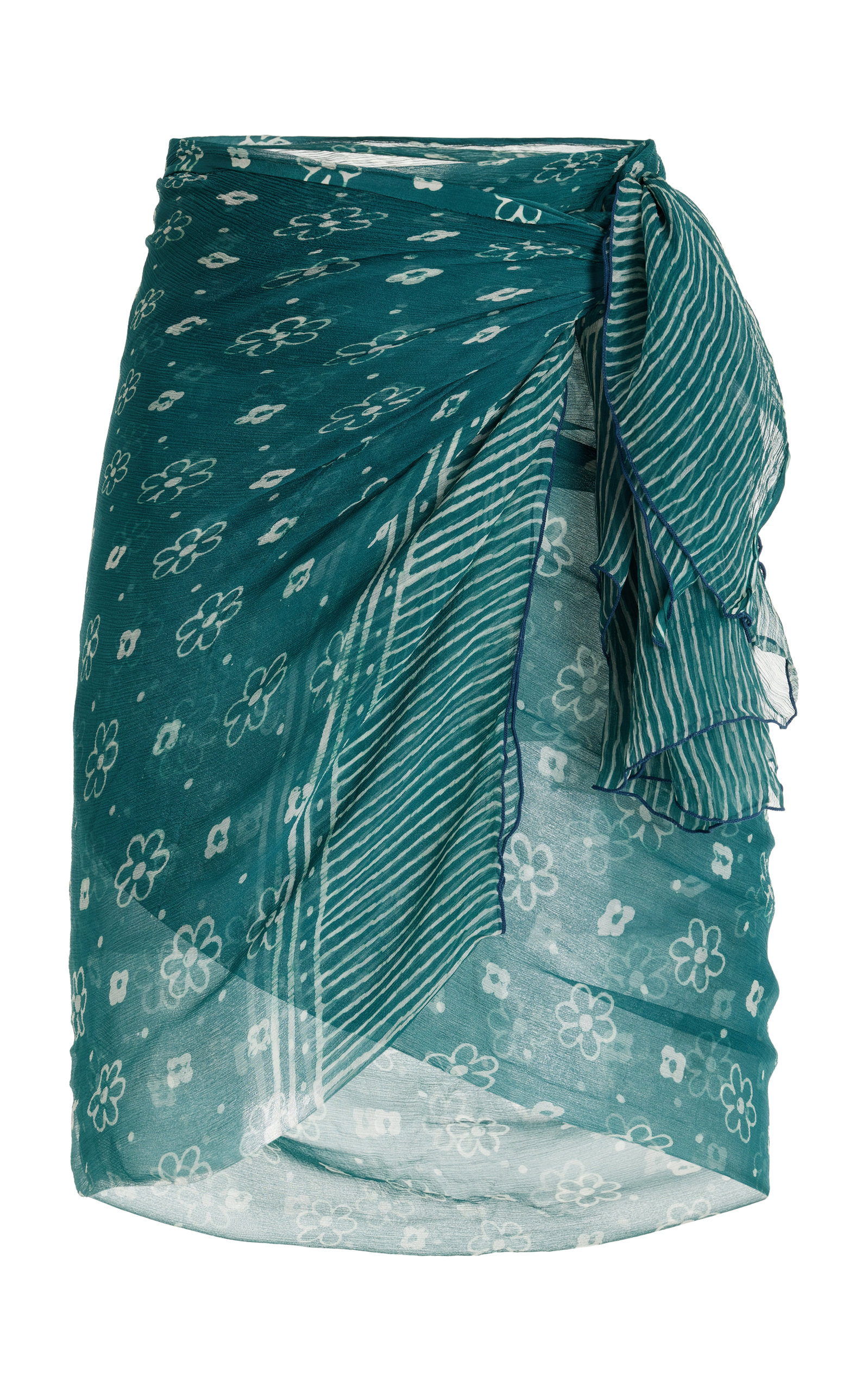 Cloe Cassandro Women's Crinkled Silk Sarong