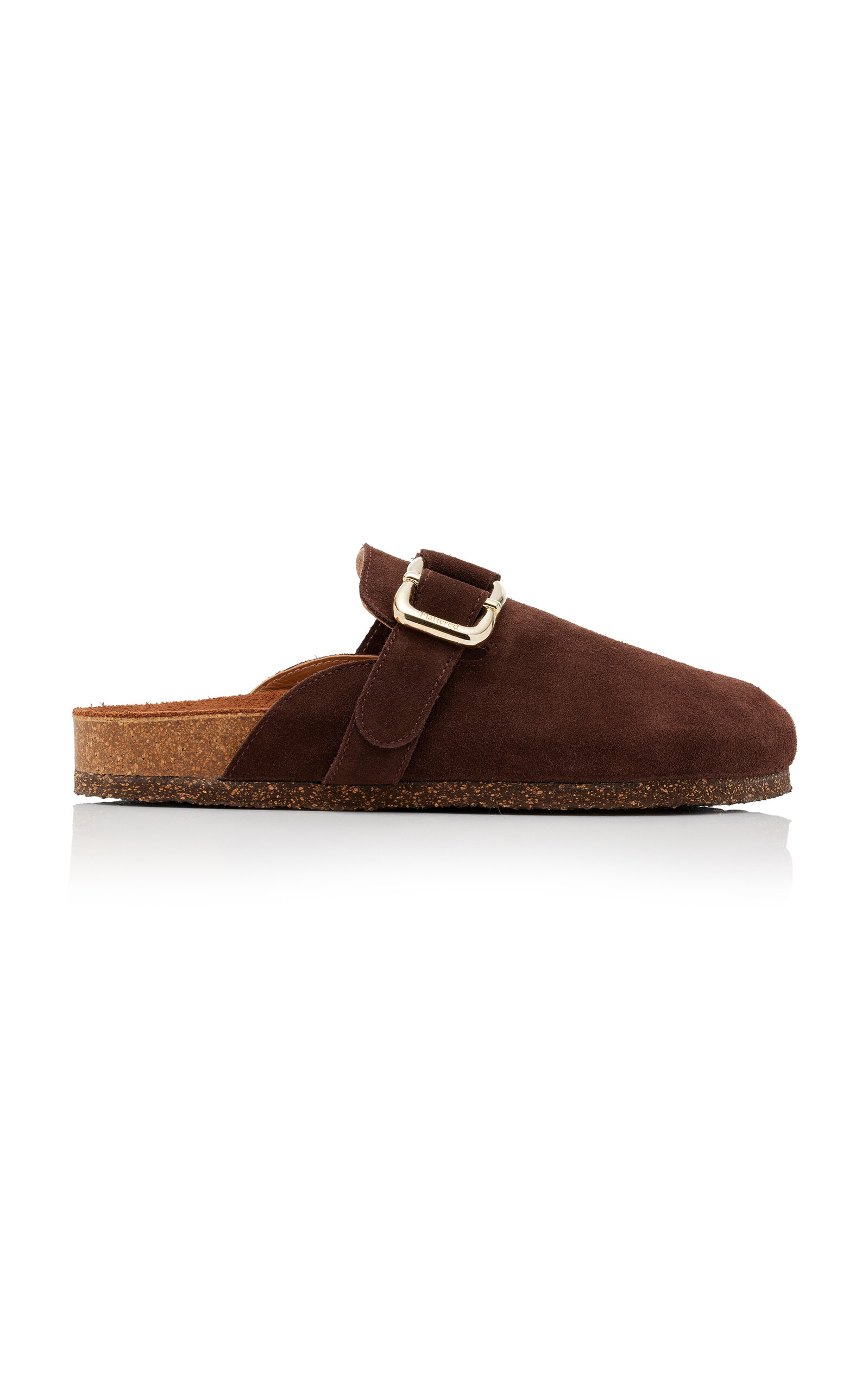 Flattered Cara Suede Slippers In Brown