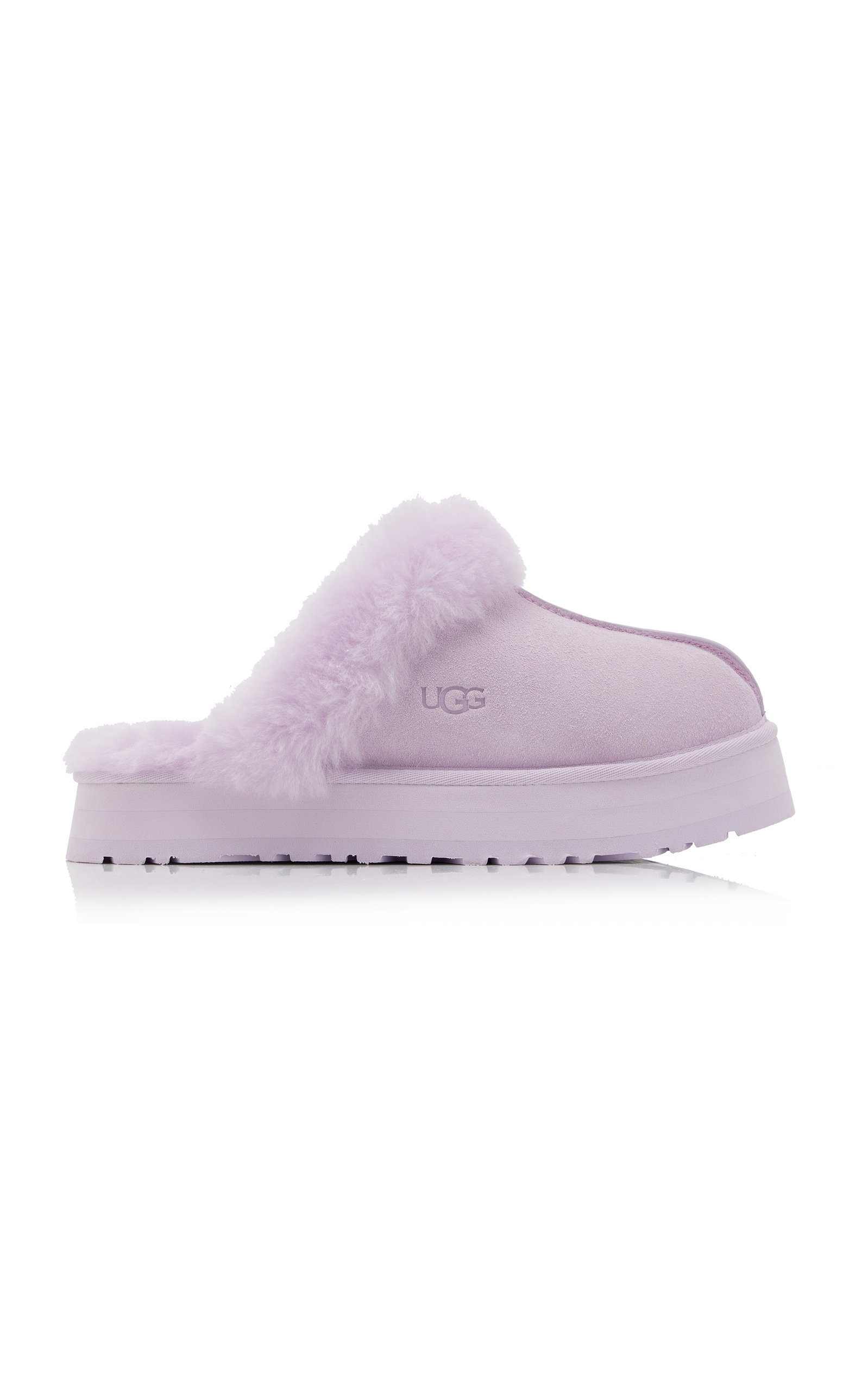 UGG Disquette Suede Platform Slippers - Purple - Women's Shoes