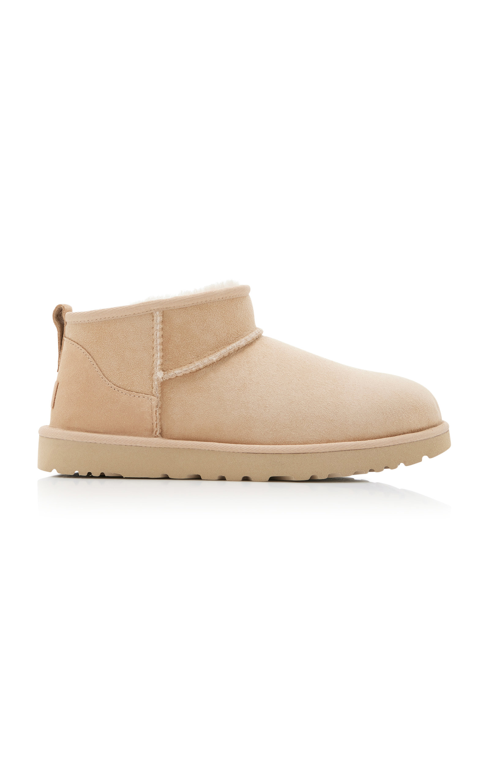 Ugg Classic Ultra Mini Sheepskin Ankle Boots In Brown