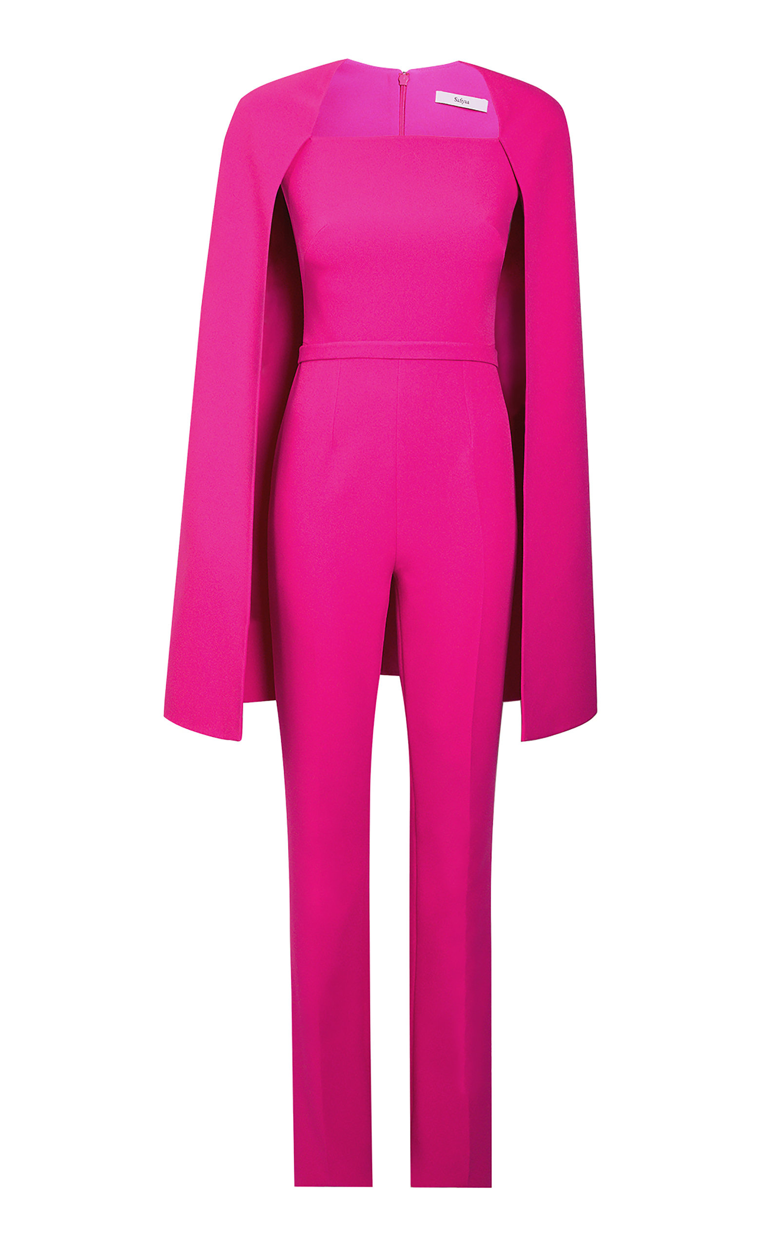 Safiyaa Cinzia Cape-Detailed Jumpsuit - Pink