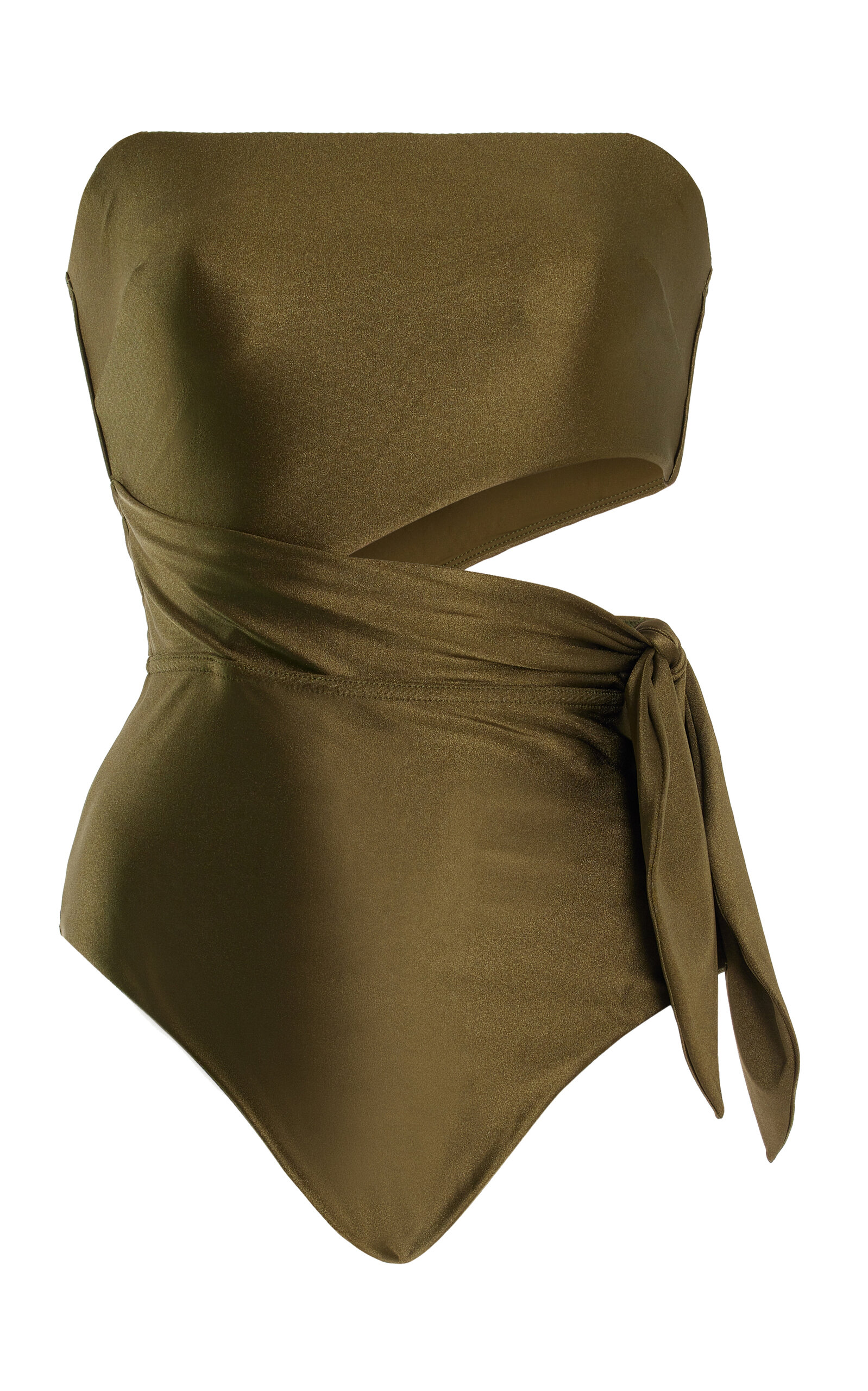 Zimmermann Women's Laurel Scarf Tie One-piece Swimsuit In Green | ModeSens