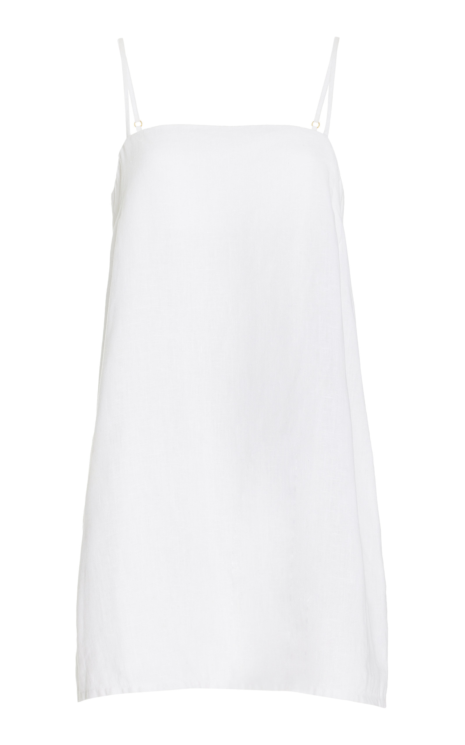 Posse Exclusive Maggie Linen Mini Dress In White
